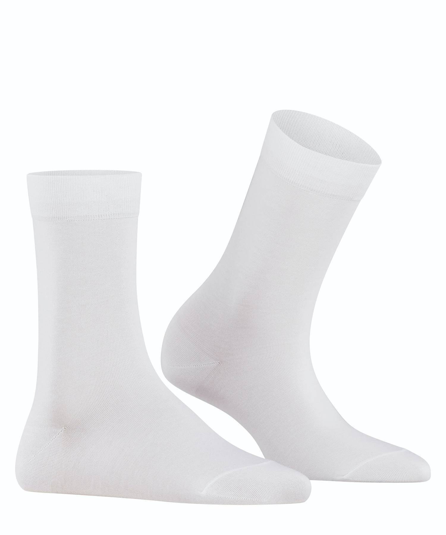 Knit Touch, Cotton (2009) Kurzsocken, Damen FALKE Kurzsocken Weiß Socken -