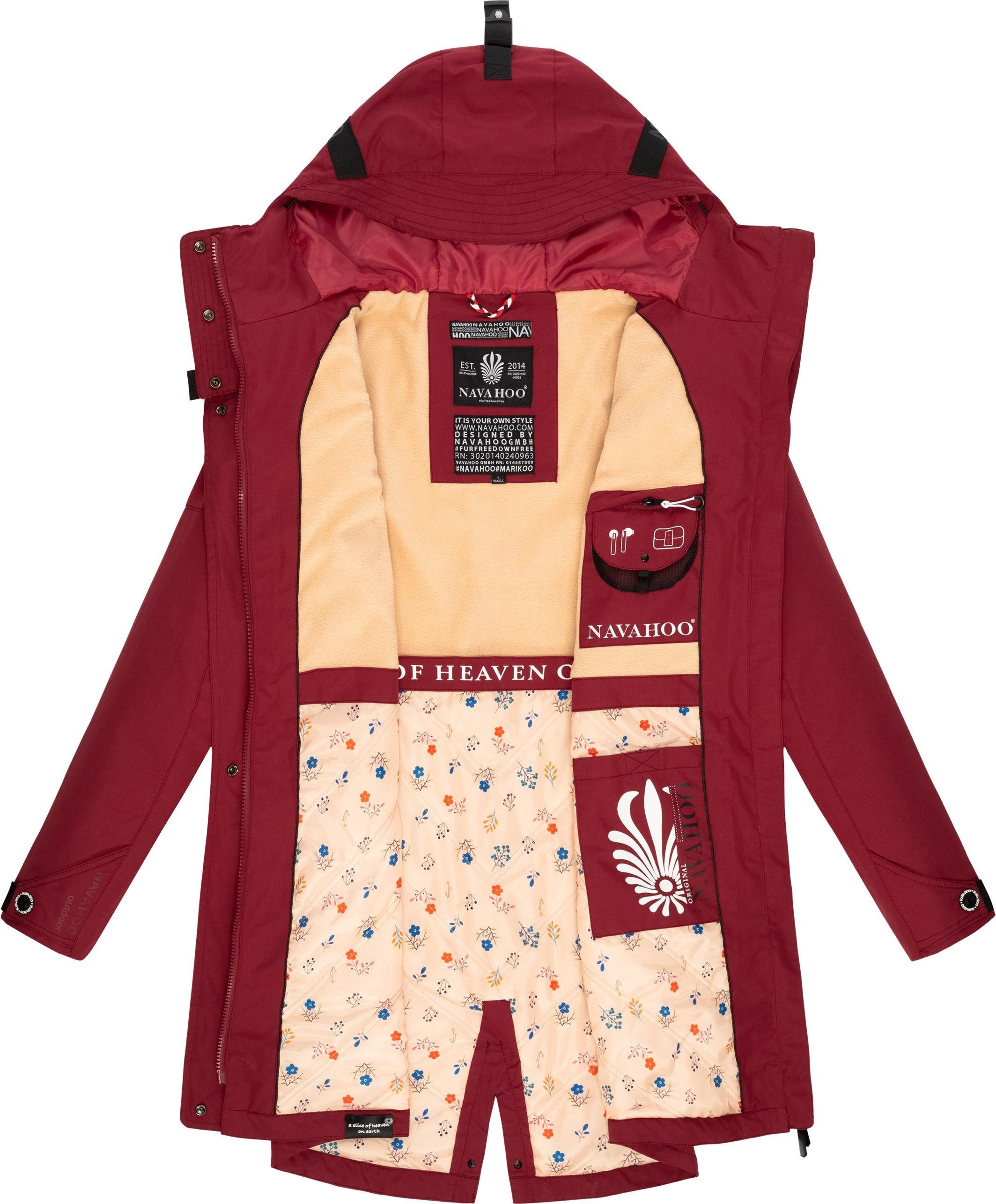 Navahoo Outdoorjacke Pfefferschote moderne Damen Übergangsjacke mit Kapuze