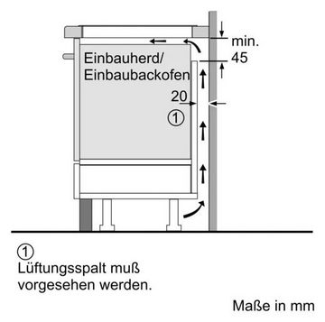 BOSCH Flex-Induktions-Herd-Set HND679OS61, mit Teleskopauszug nachrüstbar, Pyrolyse-Selbstreinigung