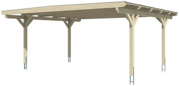 Skanholz Doppelcarport Odenwald, BxT: 640x541 cm, 220 cm Einfahrtshöhe