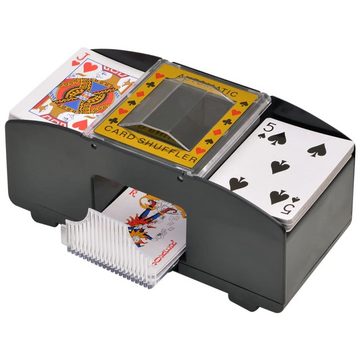 vidaXL Spiel, Kombiniertes Poker/Blackjack Set mit 600 Laserchips Aluminium