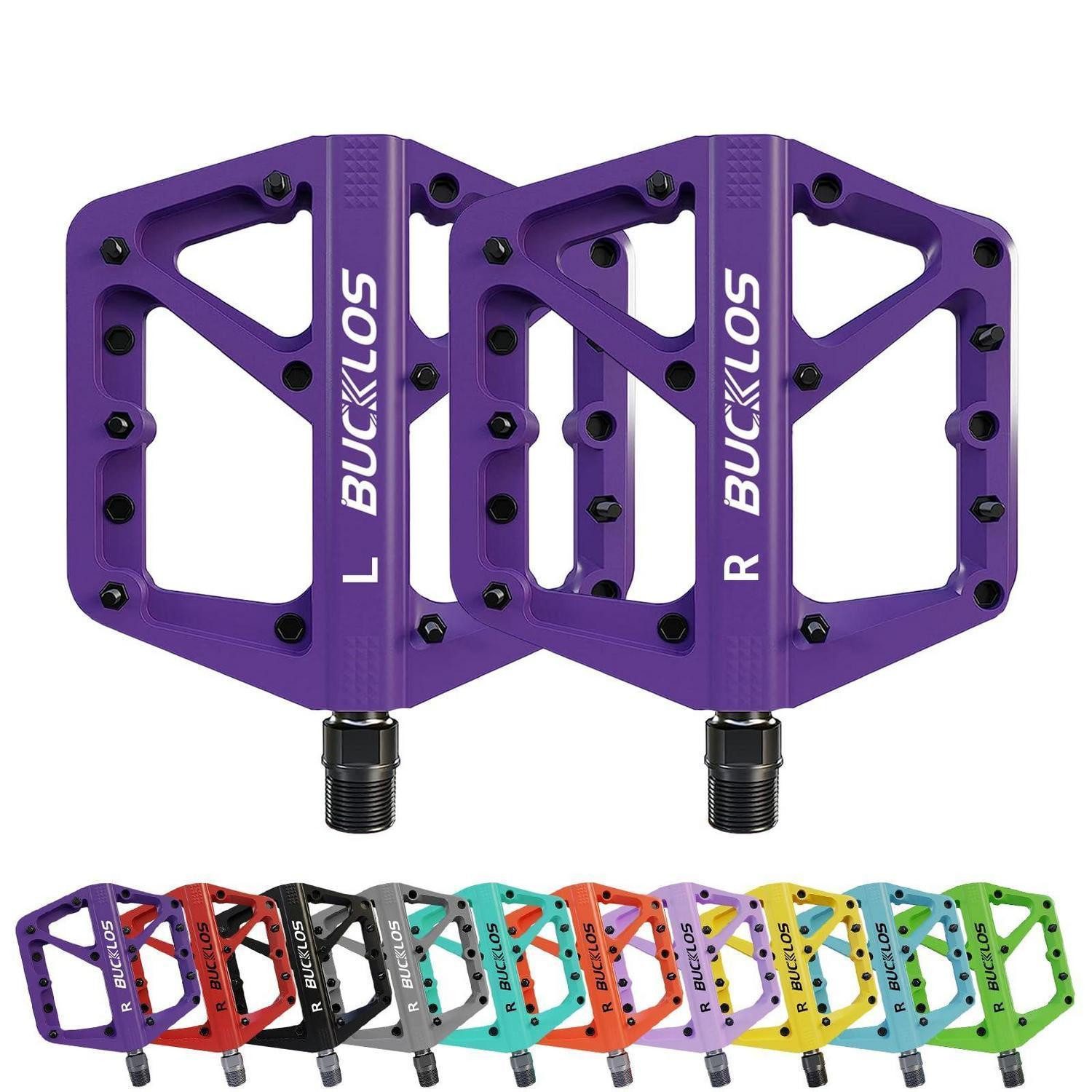 LuxusKollektion Plattformpedale Nylon Plattformpedale 9/16 Violett