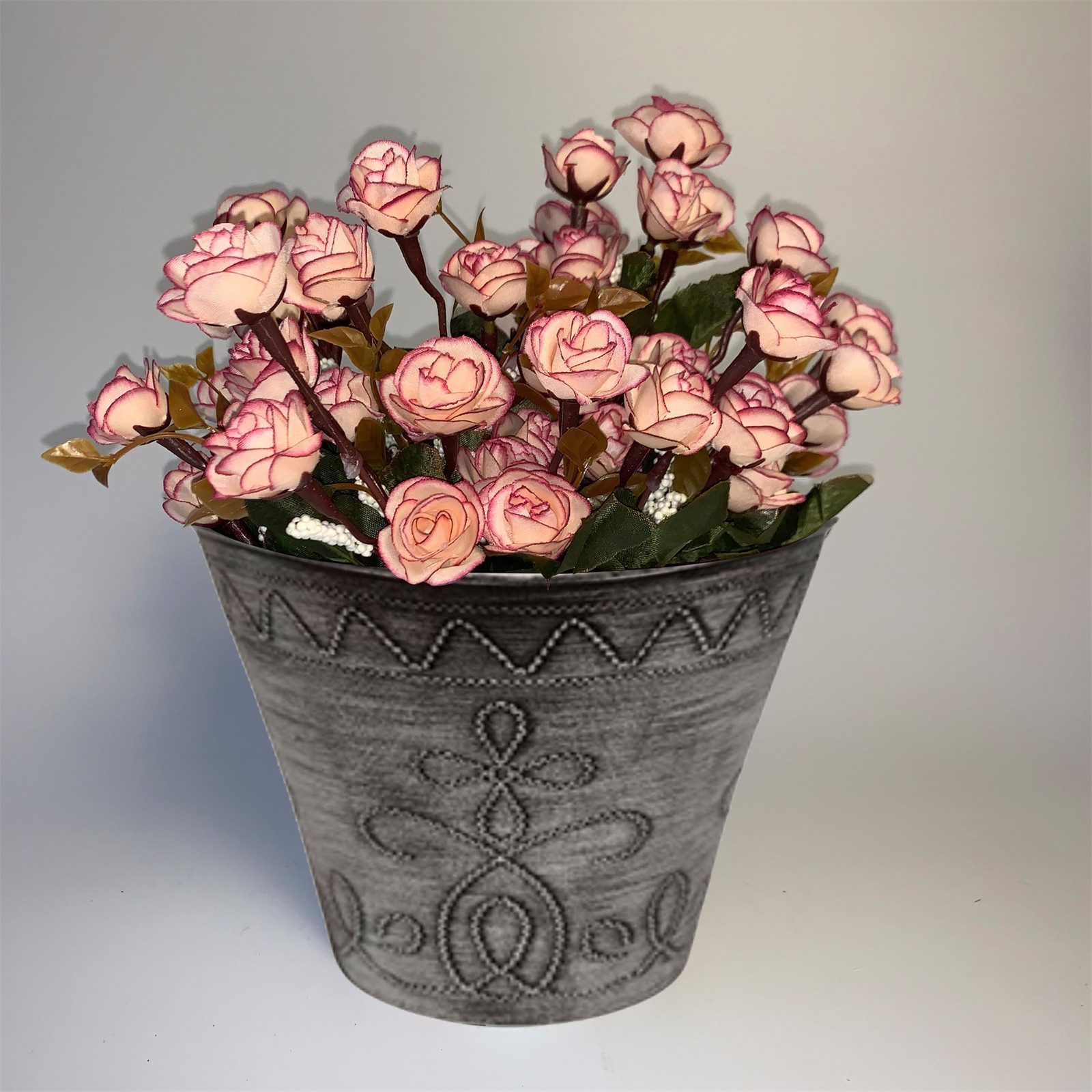 HTI-Living Blumentopf Blumentopf Nessa Ornamente Gold Silber 3er-Set (Set, günstig online kaufen