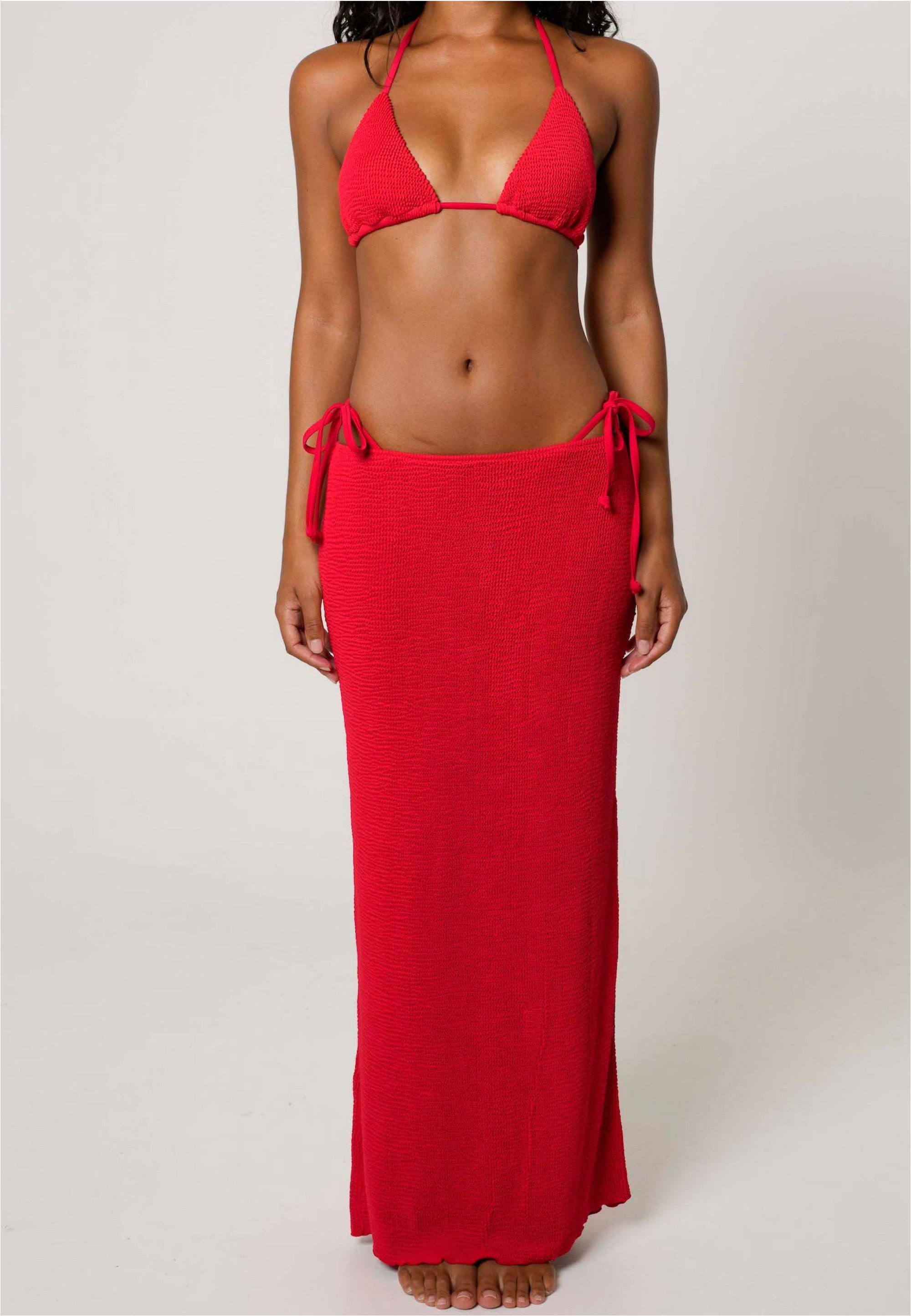 Moda Minx Sommerrock Scrunch Long (1-tlg) mit strukturiertem Scrunch-Material
