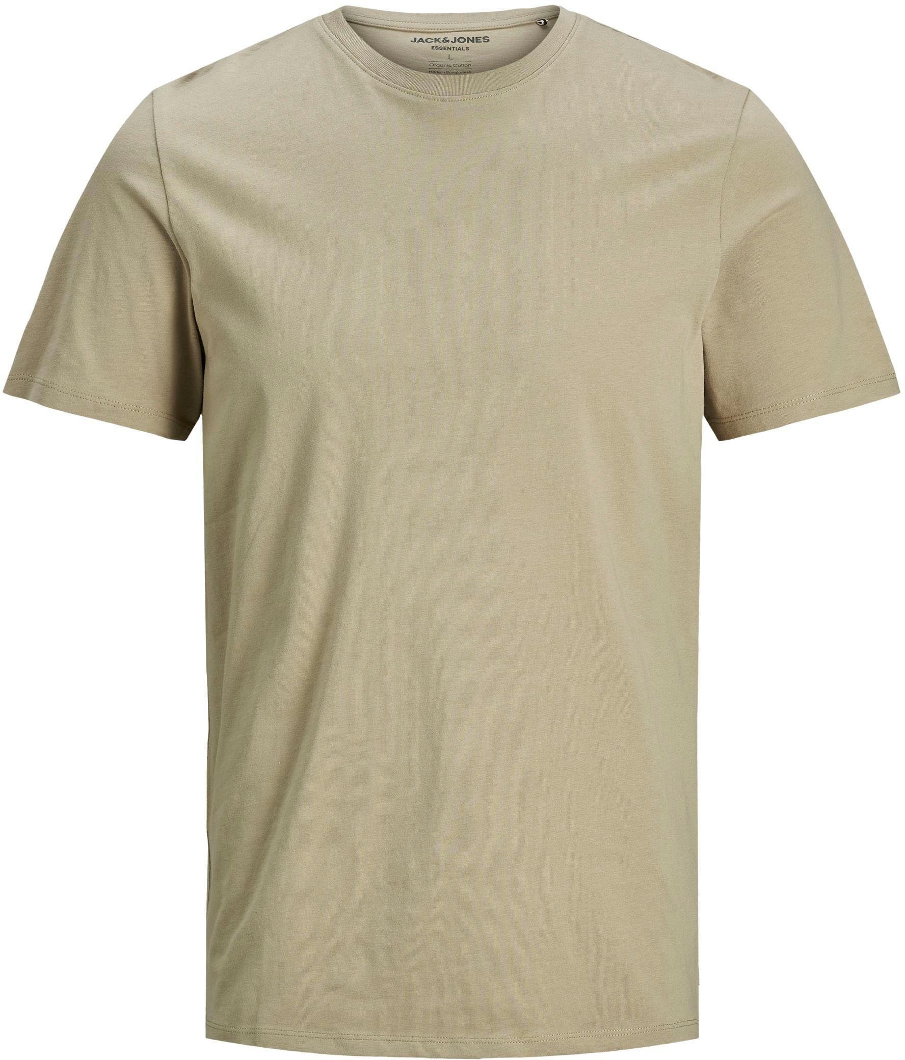Jack & Jones hellbeige T-Shirt TEE ORGANIC BASIC