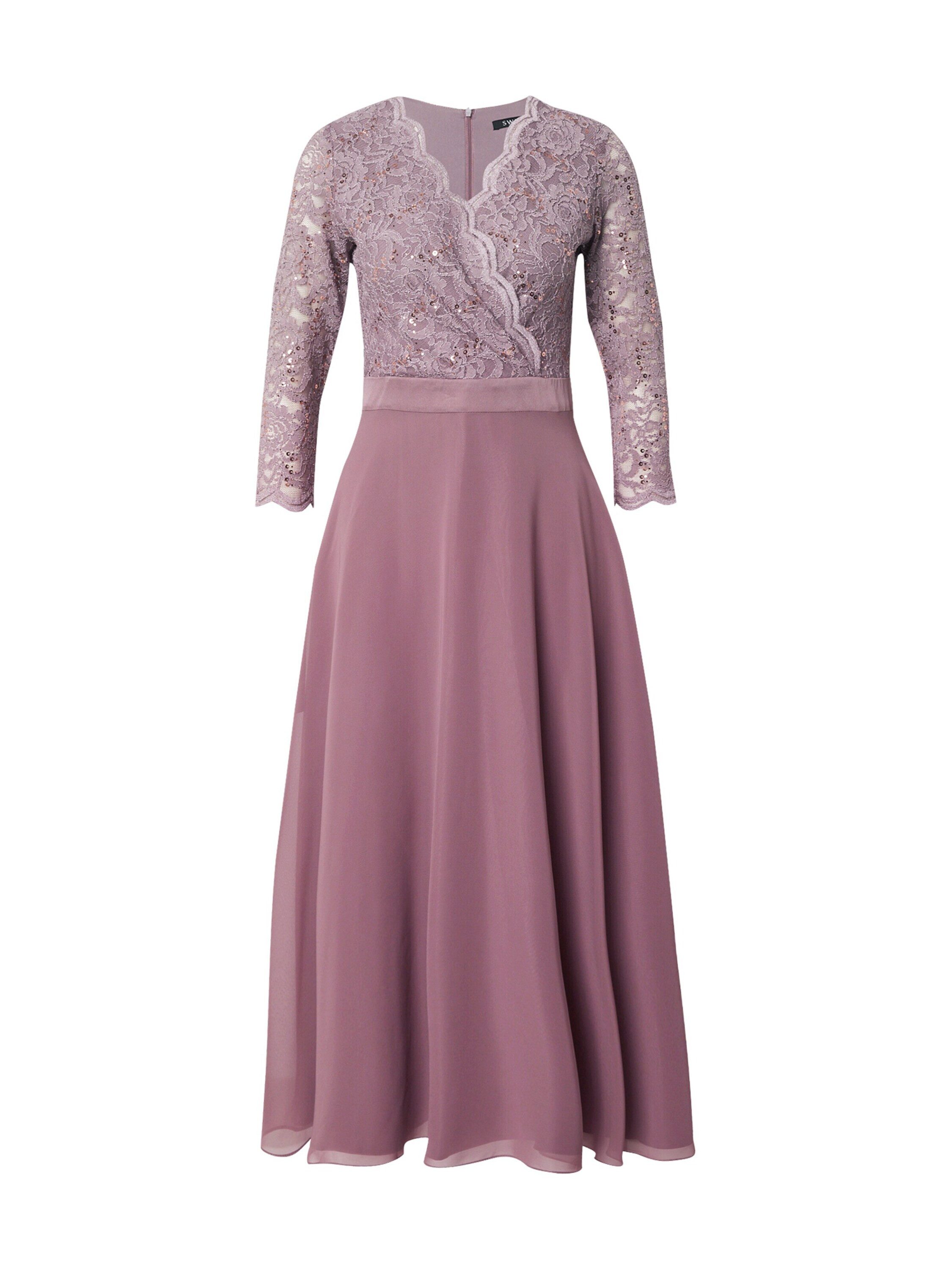 Cocktailkleid - Cocktailkleid aus Material-Mix