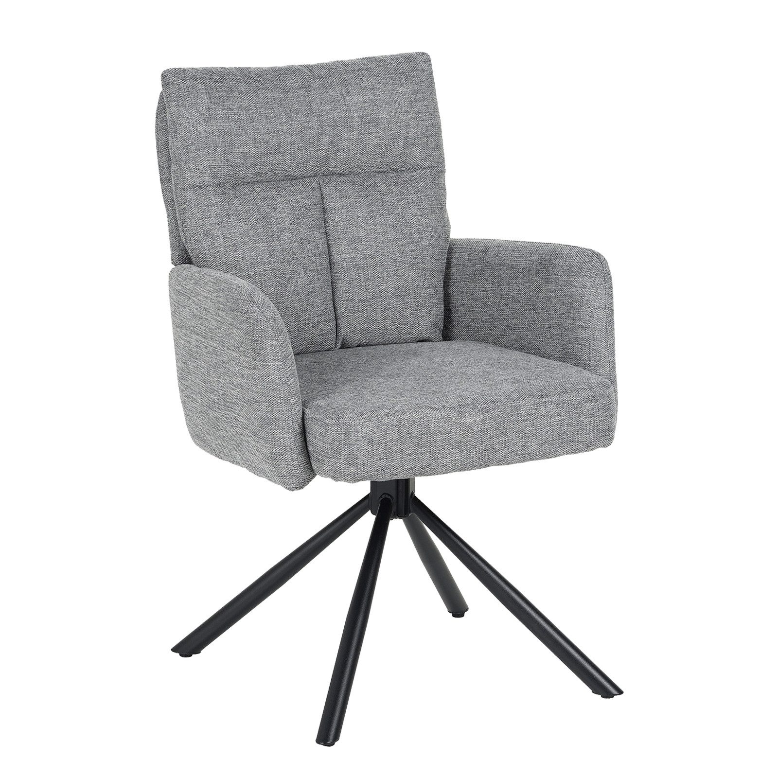 HTI-Living Drehstuhl Drehstuhl Kyra Hellgrau (Stück, 1 St), Esszimmerstuhl Schreibtischstuhl Auto-Return