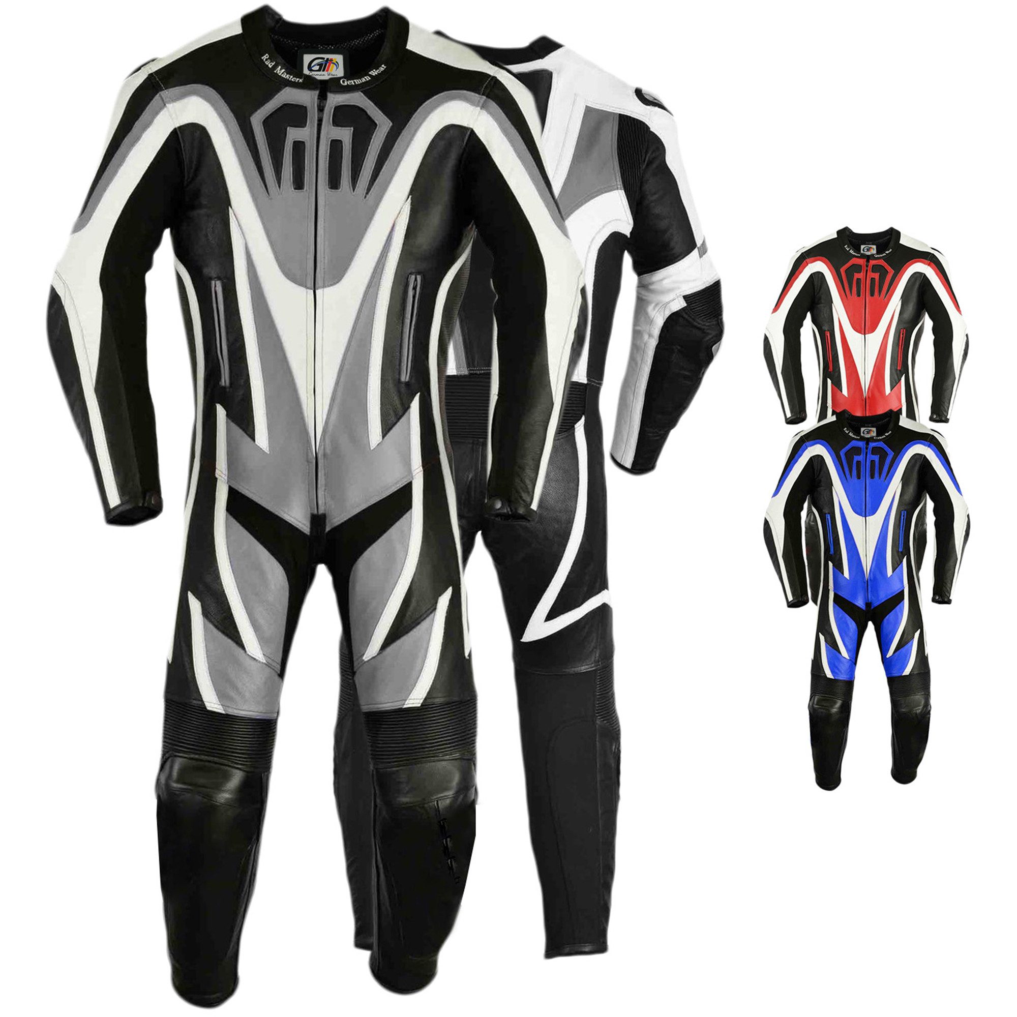 German Wear Motorradkombi GW410K Einteiler Motorradkombi Lederkombi
