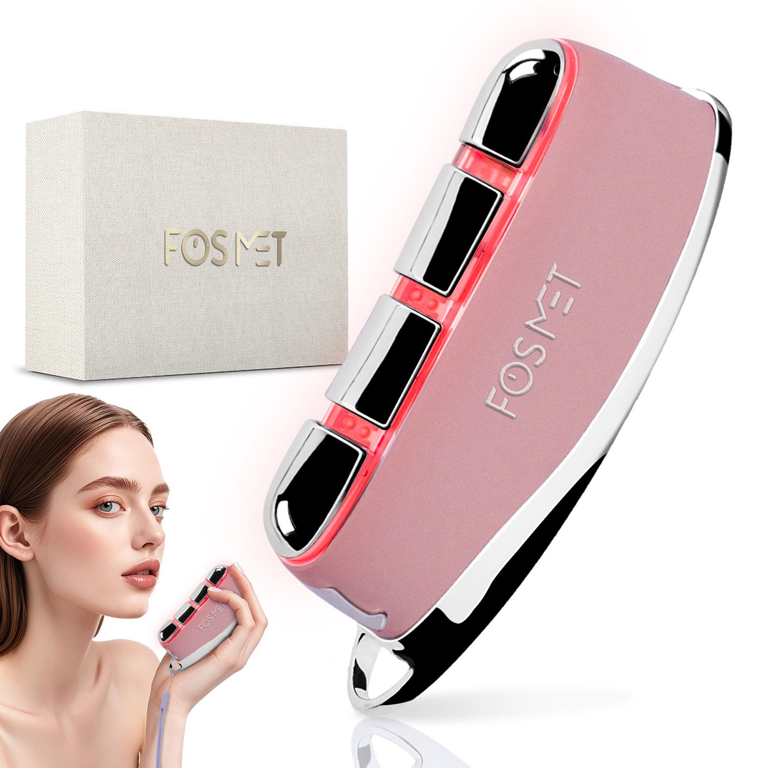 Gesichtsmassagegerät Elektrisch Gua Sha EMS Gesichtsmassagegerät, Anti-Aging und Straffung