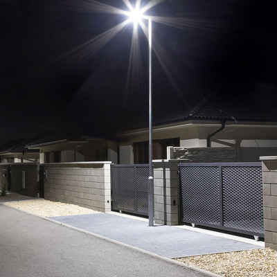 etc-shop LED Laterne, LED-Leuchtmittel fest verbaut, Neutralweiß, LED Strassenlampe Parkplatzbeleuchtung