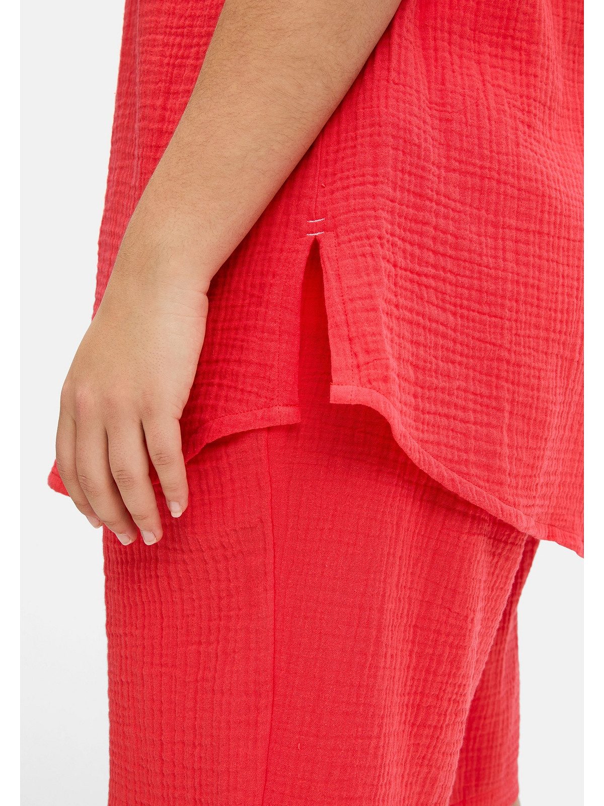 Sheego Hemdbluse Große Größen aus weicher Musselin-Qualität