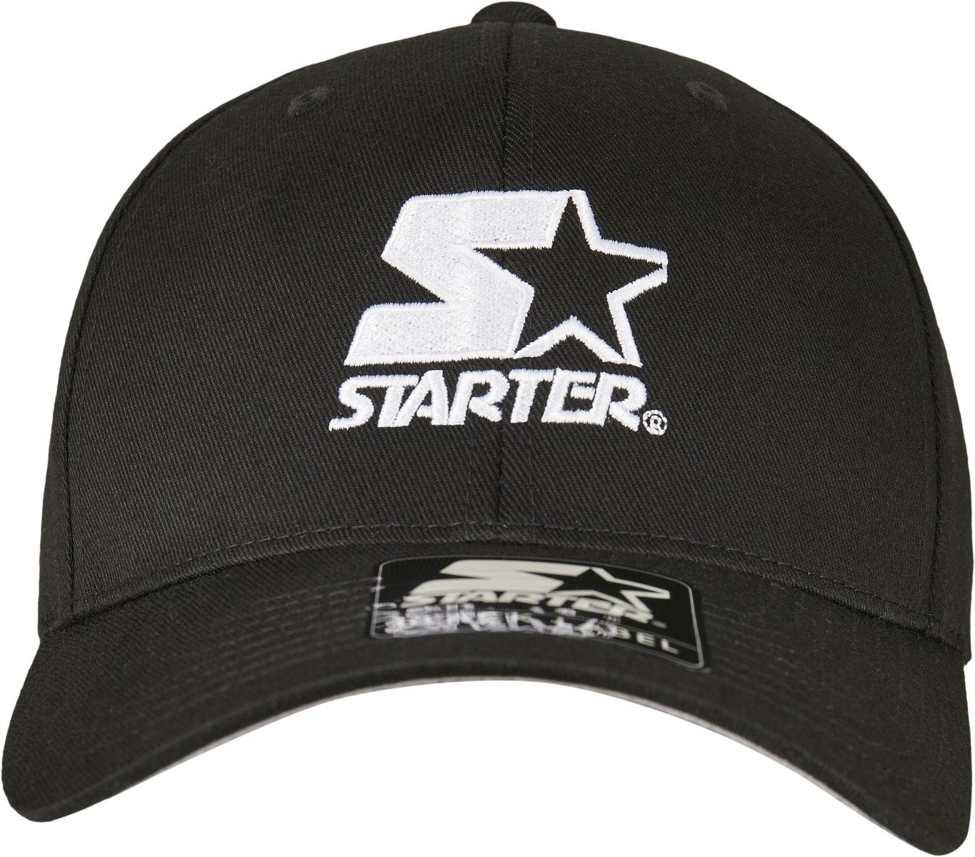 Starter Black Label Flex Cap Logo Label Black Herren Starter Flexfit, Starter