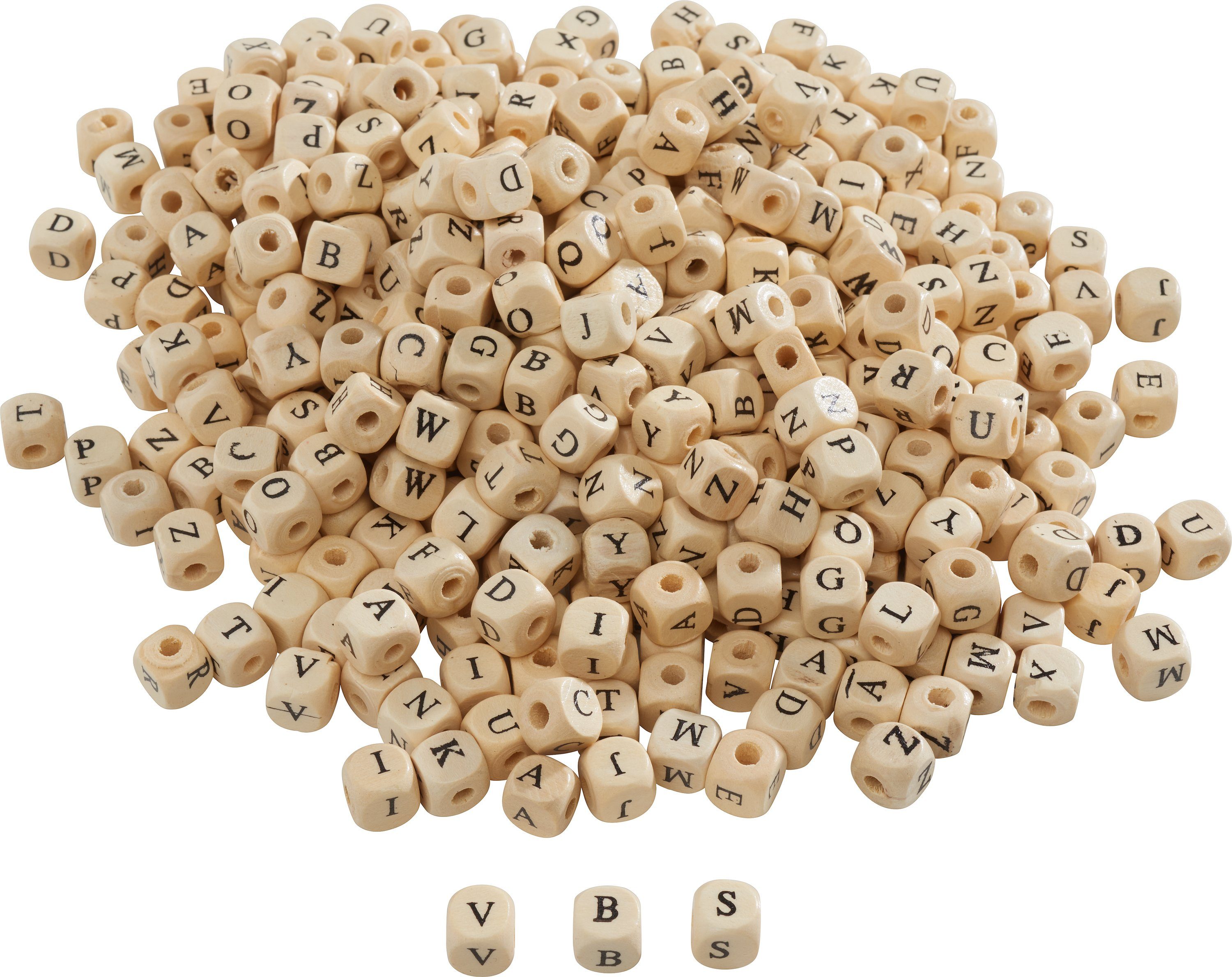 VBS XXL Bastelperlen, 200 g, Holz
