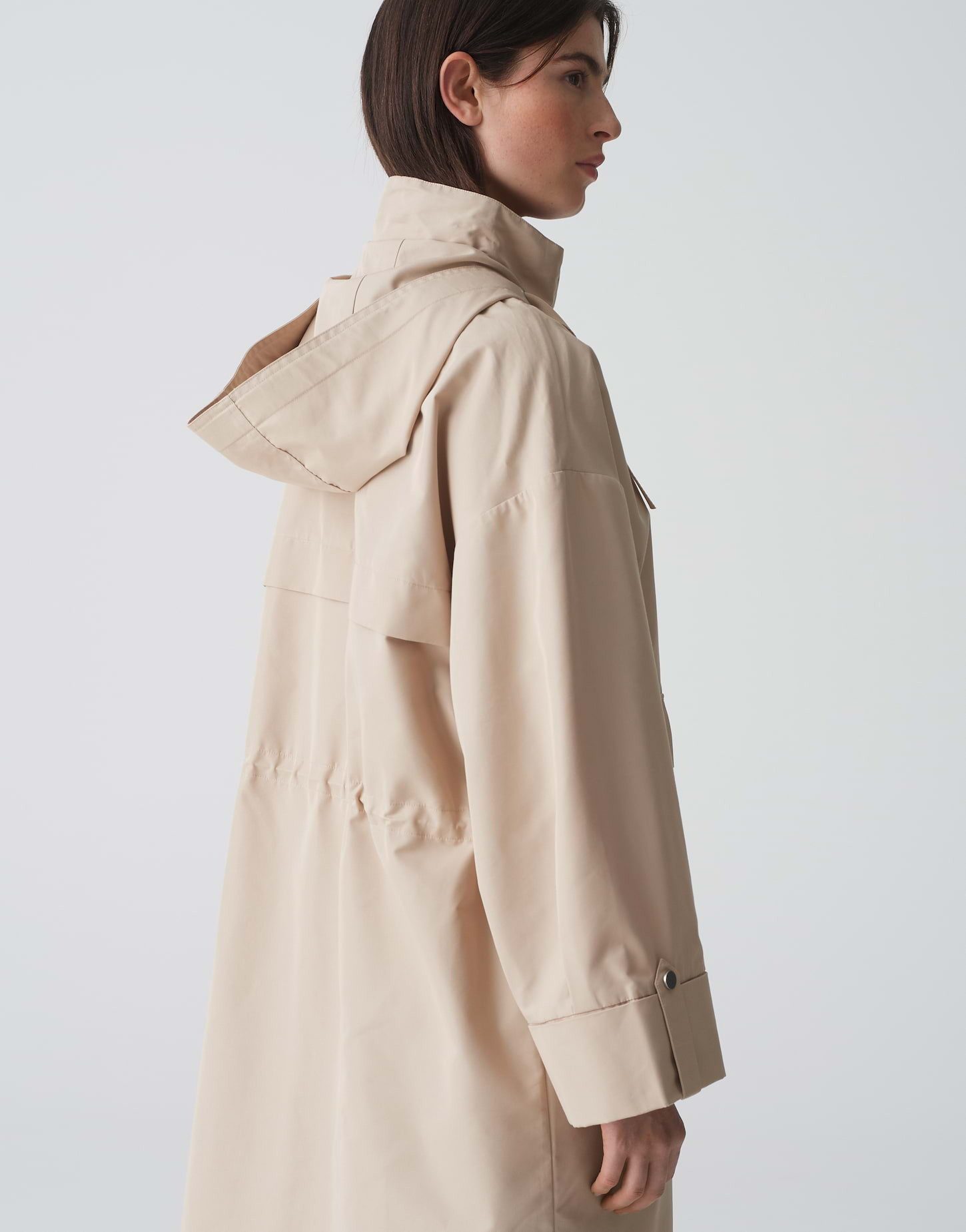OPUS Parka Parka HILLA Oversize mit wasserabweisender Textur