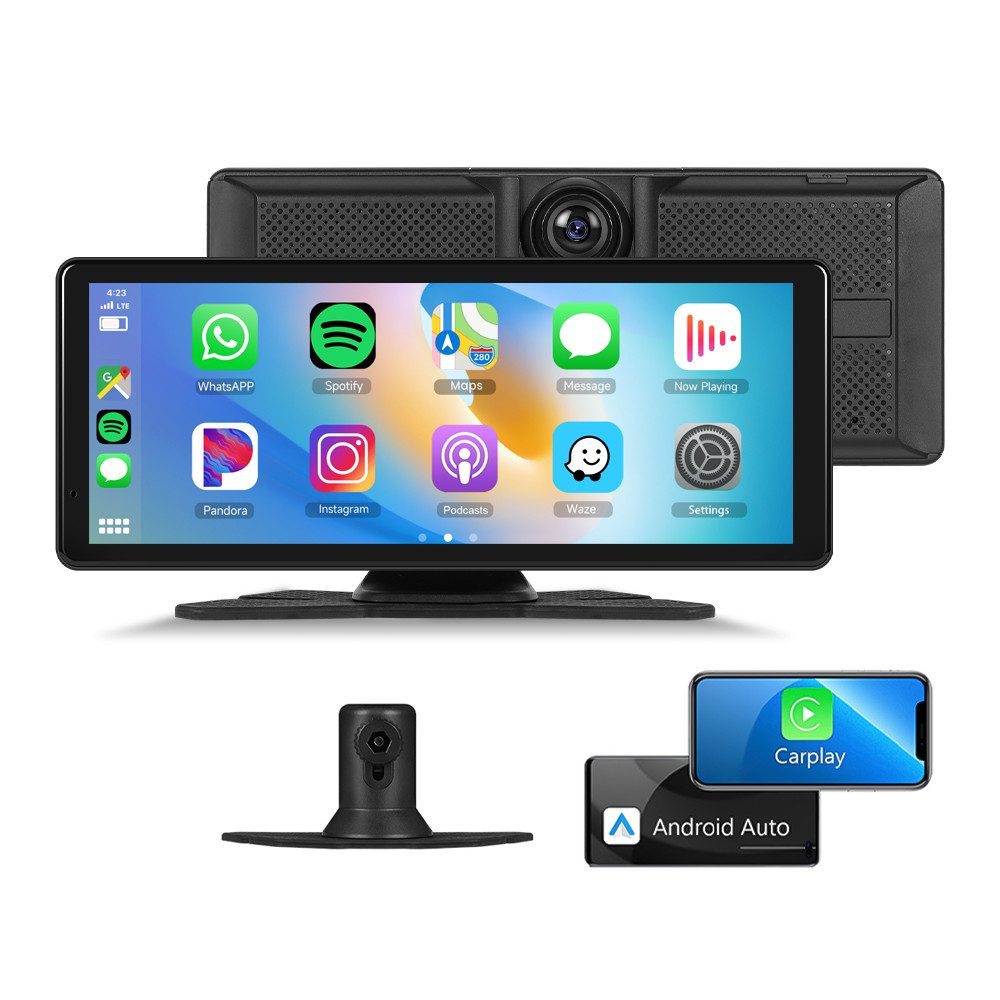 8 Zoll Wireless CarPlay/Android Auto 2K DVR Videowiedergabe Navigationsgerät