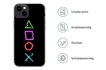 MuchoWow Handyhülle Spiele - Controller - Neon, Handyhülle Apple iPhone 13, Smartphone-Bumper, Print, Handy