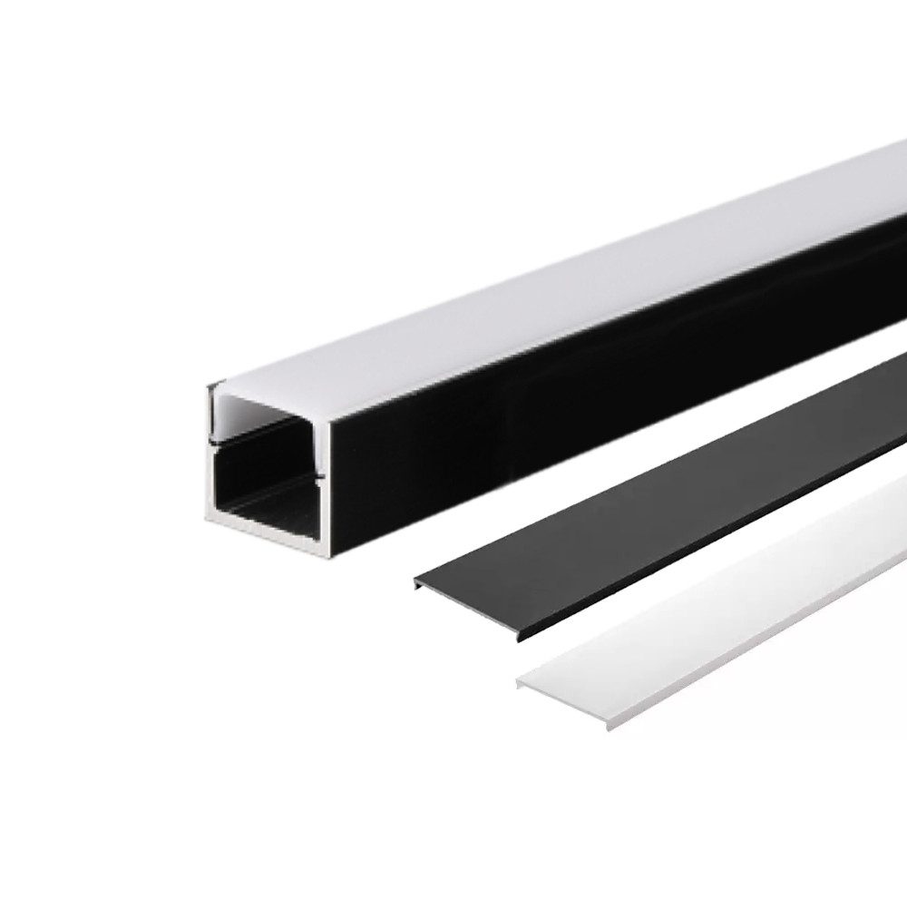 ENERGMiX LED-Stripe-Profil 2m schwarzer Alu Profile günstig online kaufen