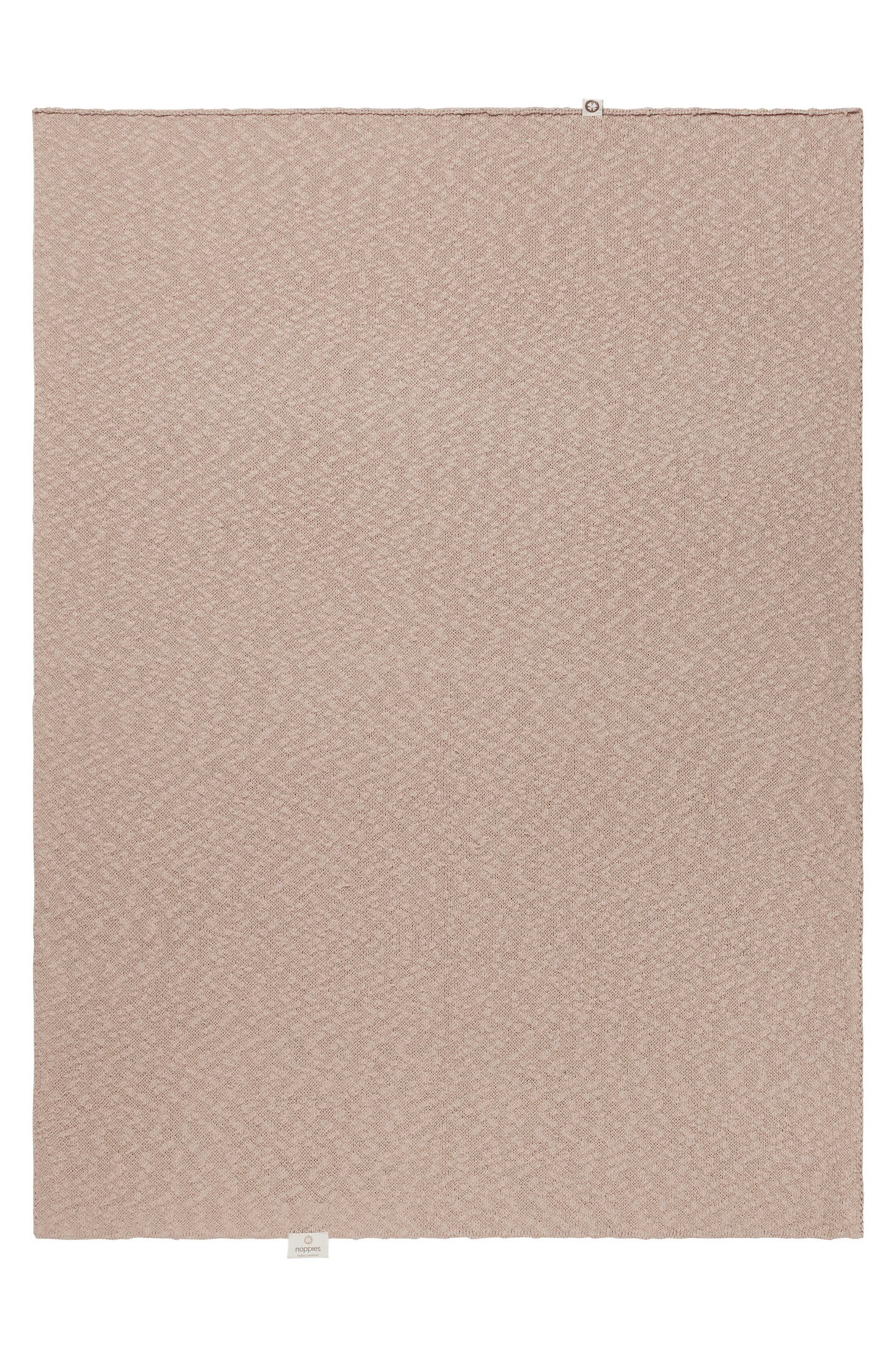 Babydecke Noppies Decke für Wiege Melange Tan Oxford knit die 75x100 cm, Noppies