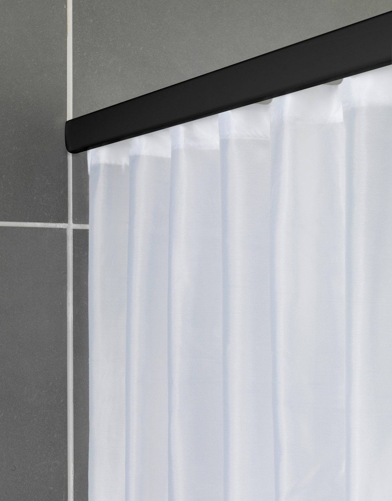 SCHÖNER WOHNEN-Kollektion Vorhangschiene »Jete«, ausziehbar, ohne Bohren, geklemmt, Aluminium, Kunststoff, Teleskop-Duschschiene, ausziehbar