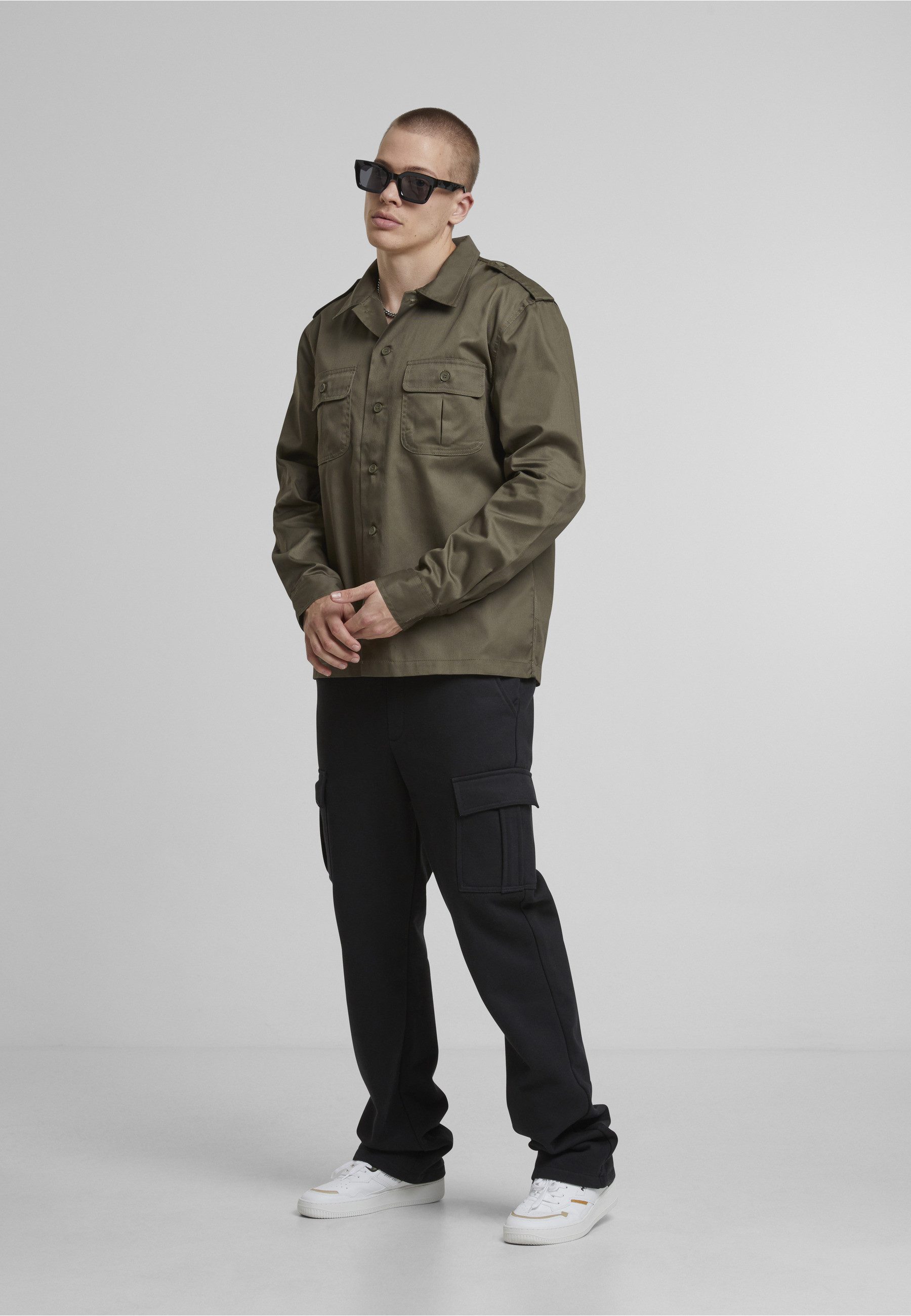 Brandit Langarmshirt Brandit Herren US Shirt (1-tlg)