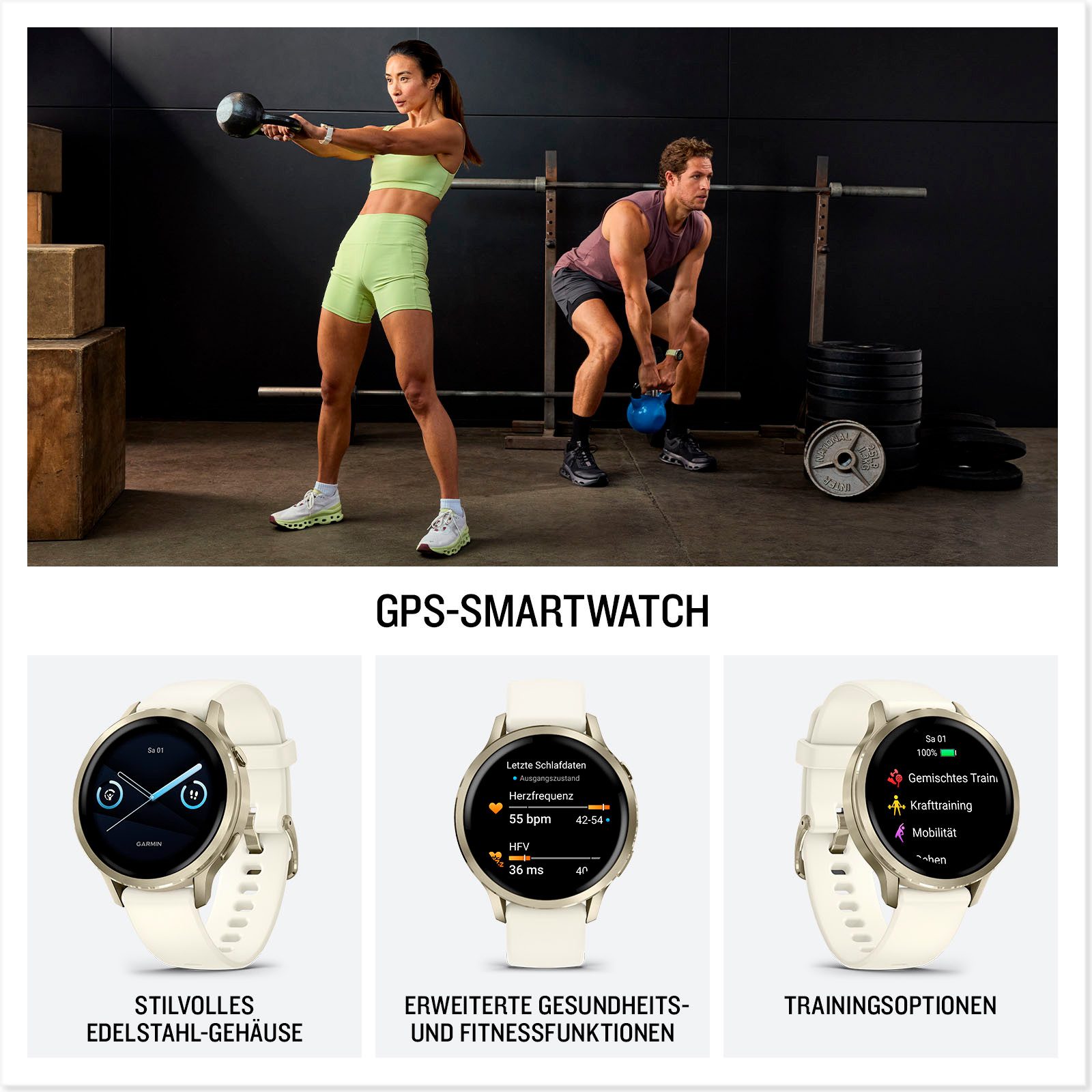 Garmin Venu&nbsp;4 Gold/Beige 41&nbsp;mm