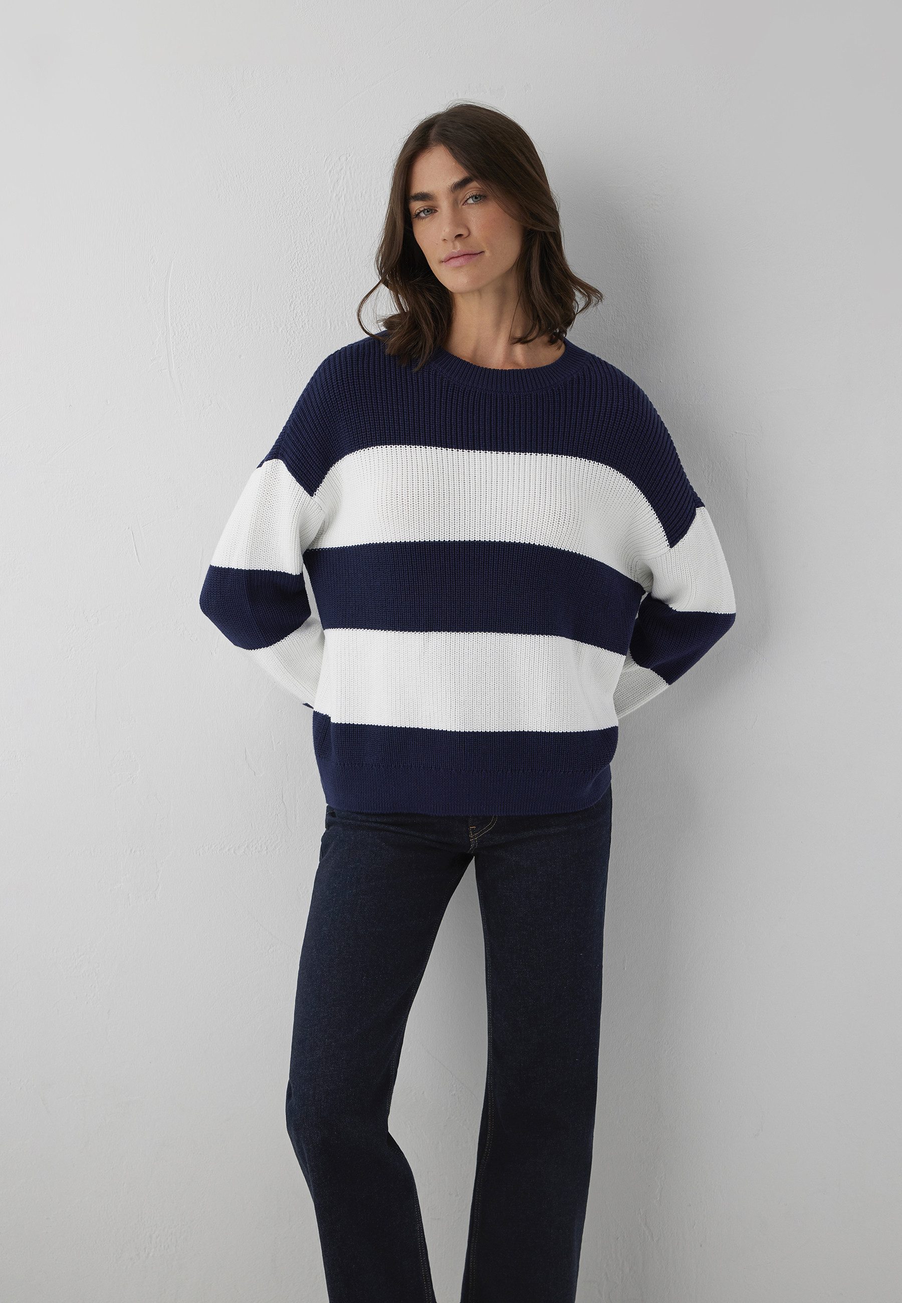 Mavi Strickpullover STRIPED SWEATER Pullover Gestreift