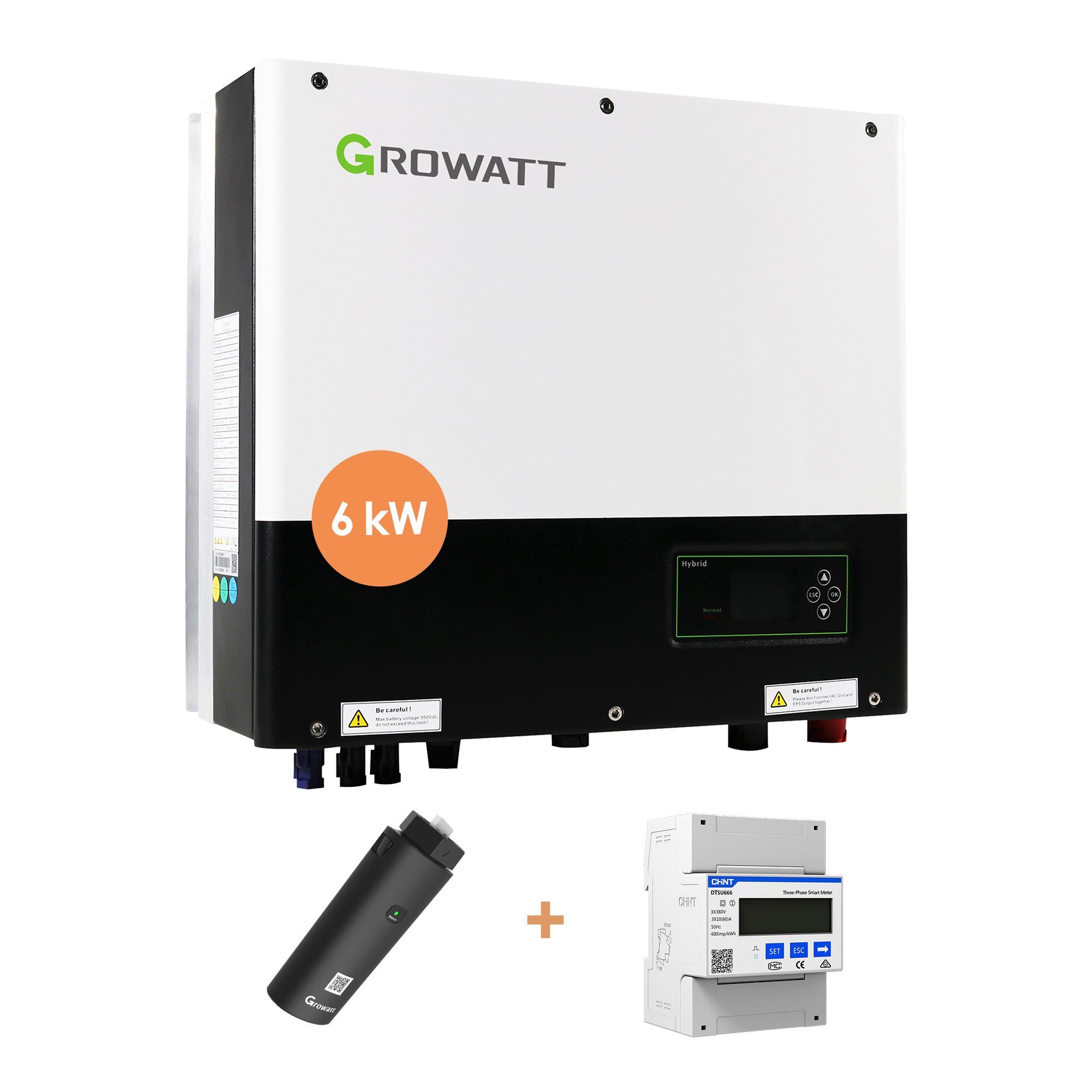 Growatt Wechselrichter GROWATT Hybrid-Inverter SPH SPH4000-10000TL3 BH-UP, (Set: GROWAT TSPH 4000TL3 BH-UP, 4kW r; Set: SPH 6000TL3 BH-UP, 6kW, Set SPH 10000TL3 BH-UP, 10kW), Die Sets sind inkl. ShineWiFi-X und Smart Energy-Meter