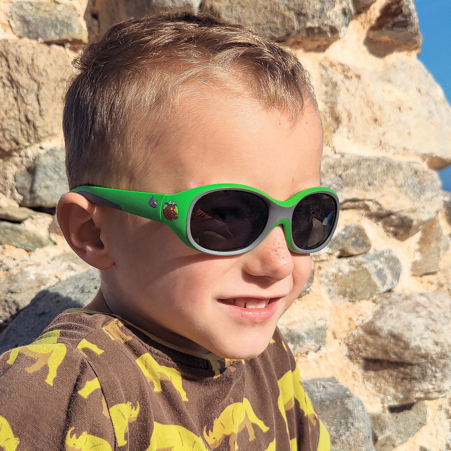 Schlangenpürre polarisiert - GRÜFFELO, 2 6 Jahre UV Grün Kinder, Sonnenbrille - 400, ActiveSol BPA-frei, SUNGLASSES DER