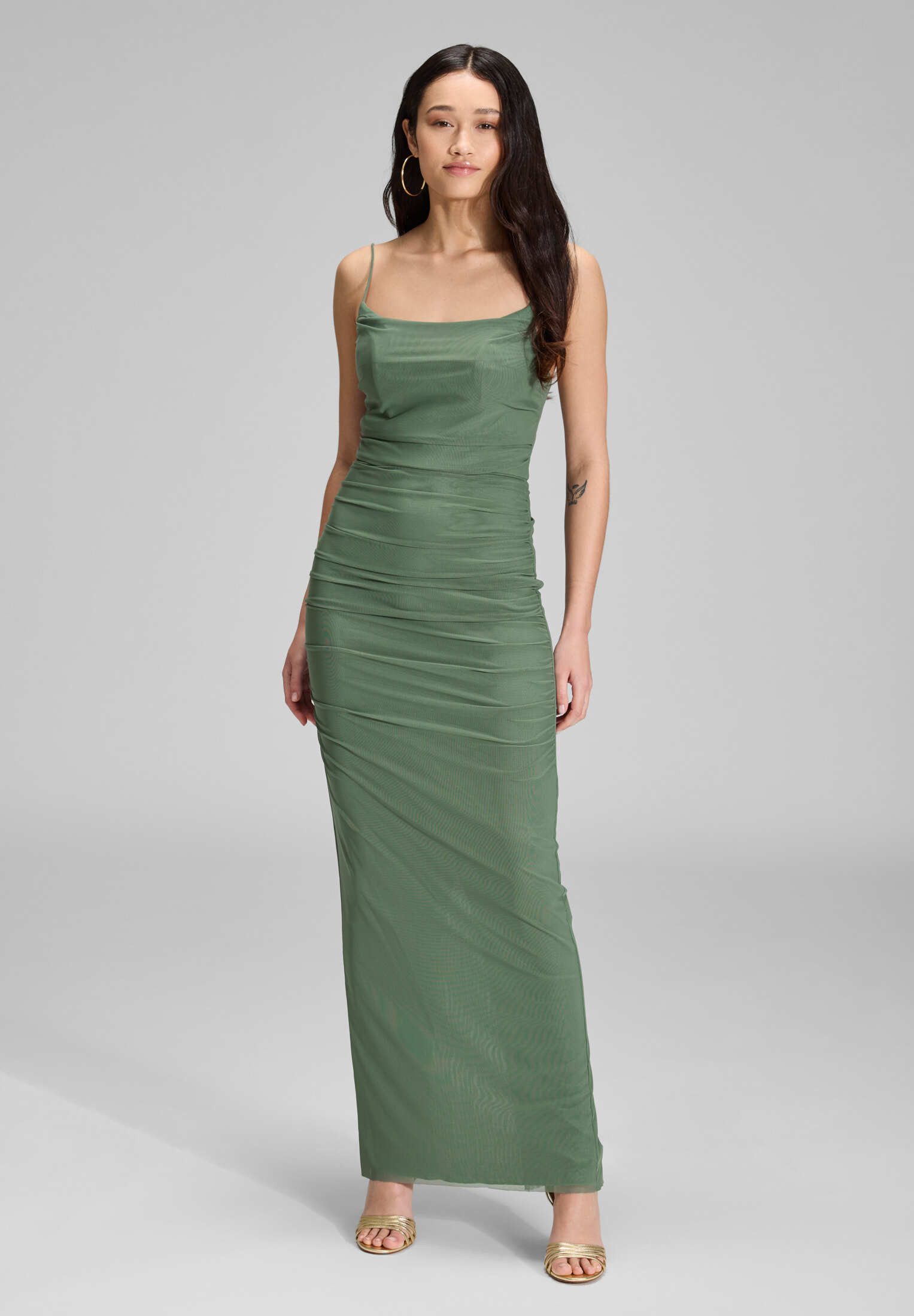 Hey Kyla Abendkleid - Bodycon-Kleid mit feinen Raffungen Figurbetonte Passf günstig online kaufen