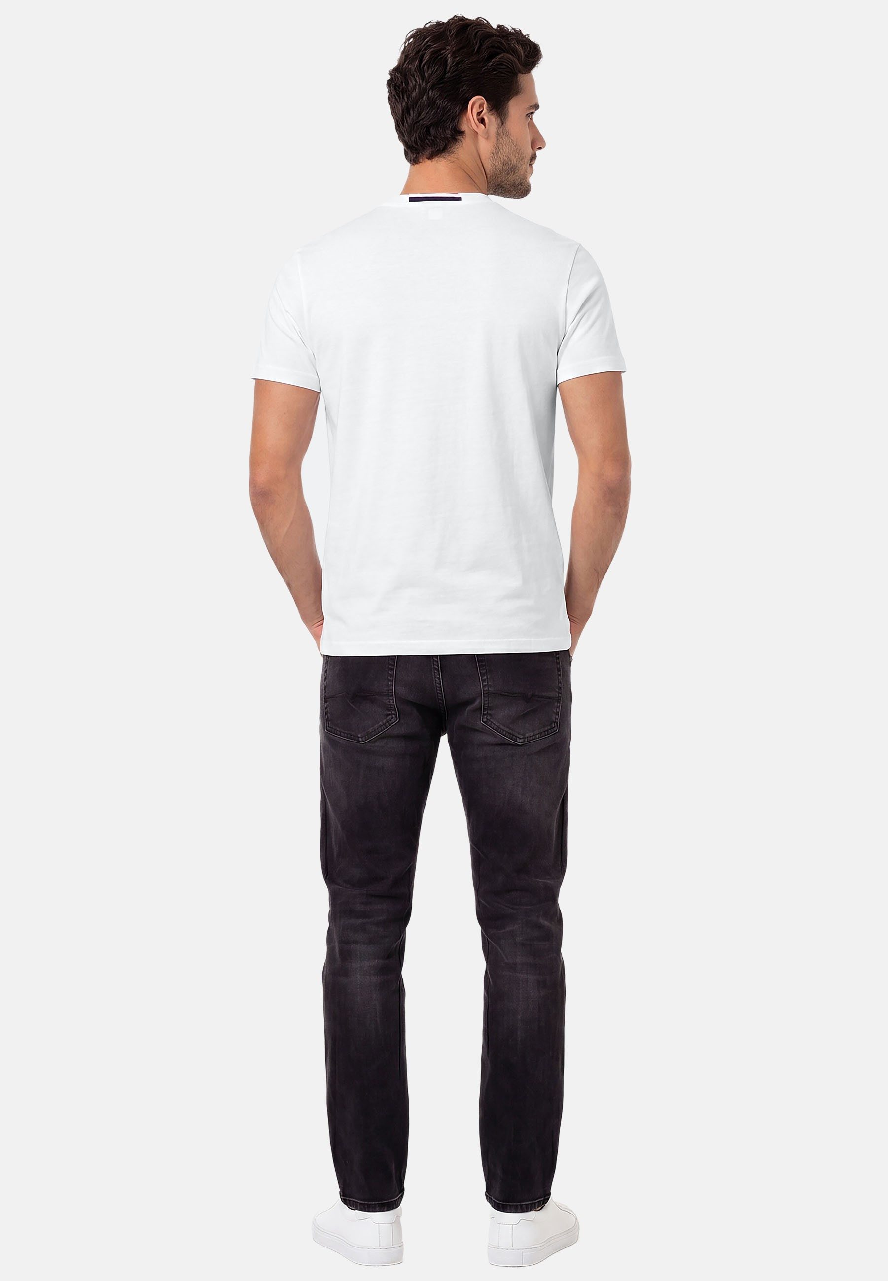U.S. Polo Assn. T-Shirt USNaash – Herren Basic Shirt aus 100 % Baumwolle Klassischer Rundhalsausschnitt, weiches Material und Logo-Stickerei – Bild 4 von 5