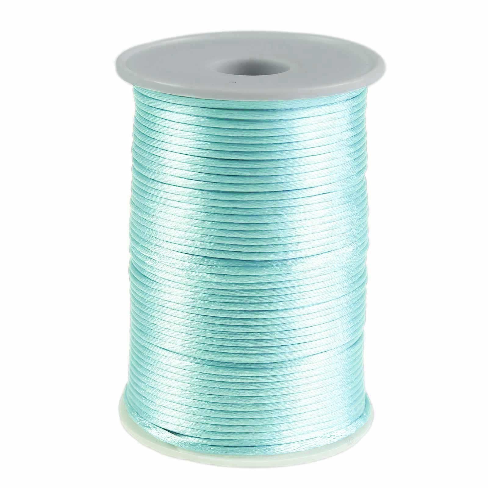 maDDma 90m Satinschnur 2mm Seil, pastellblau günstig online kaufen