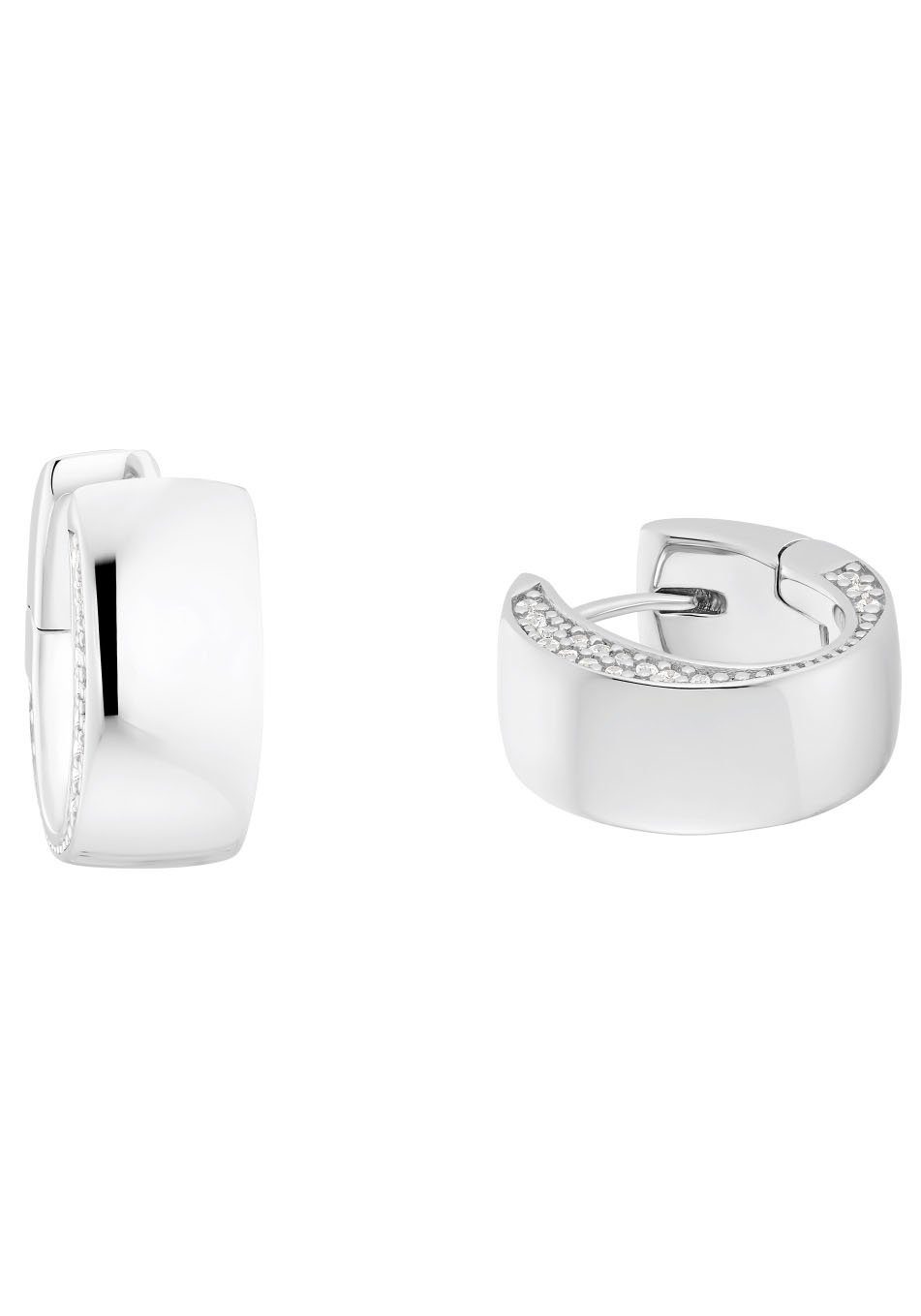 JOOP! Paar Creolen 2036788, mit Zirkonia...