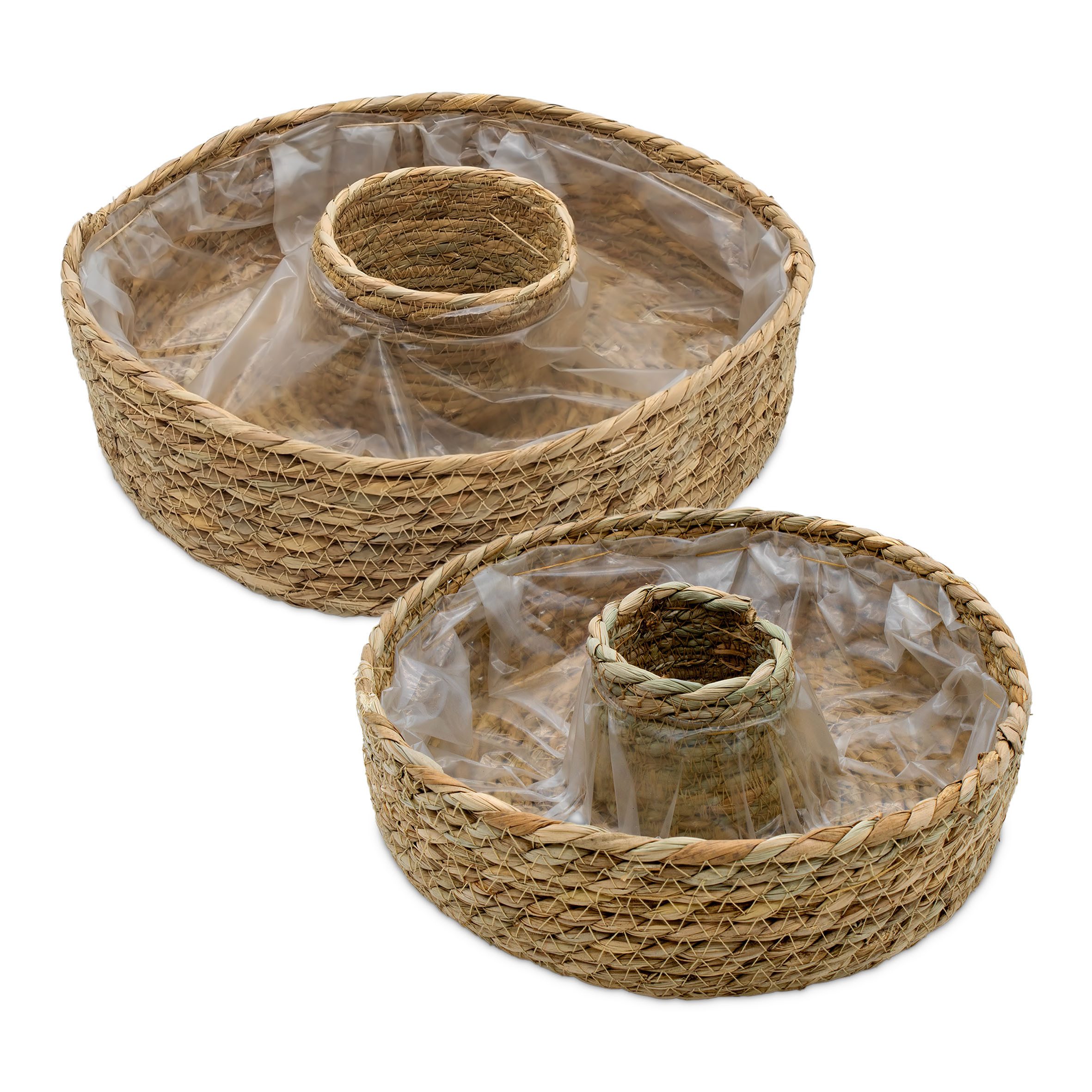 Pflanzschale Seegras Pflanzring natur 34 / 27 cm
