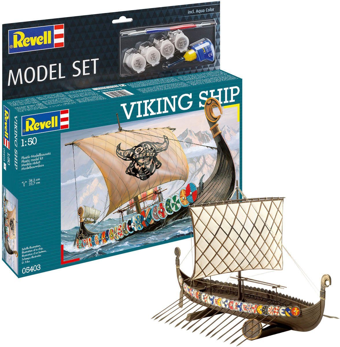 Revell® Modellbausatz Wikinger Schiff, Maßstab 1:50, Made in Europe