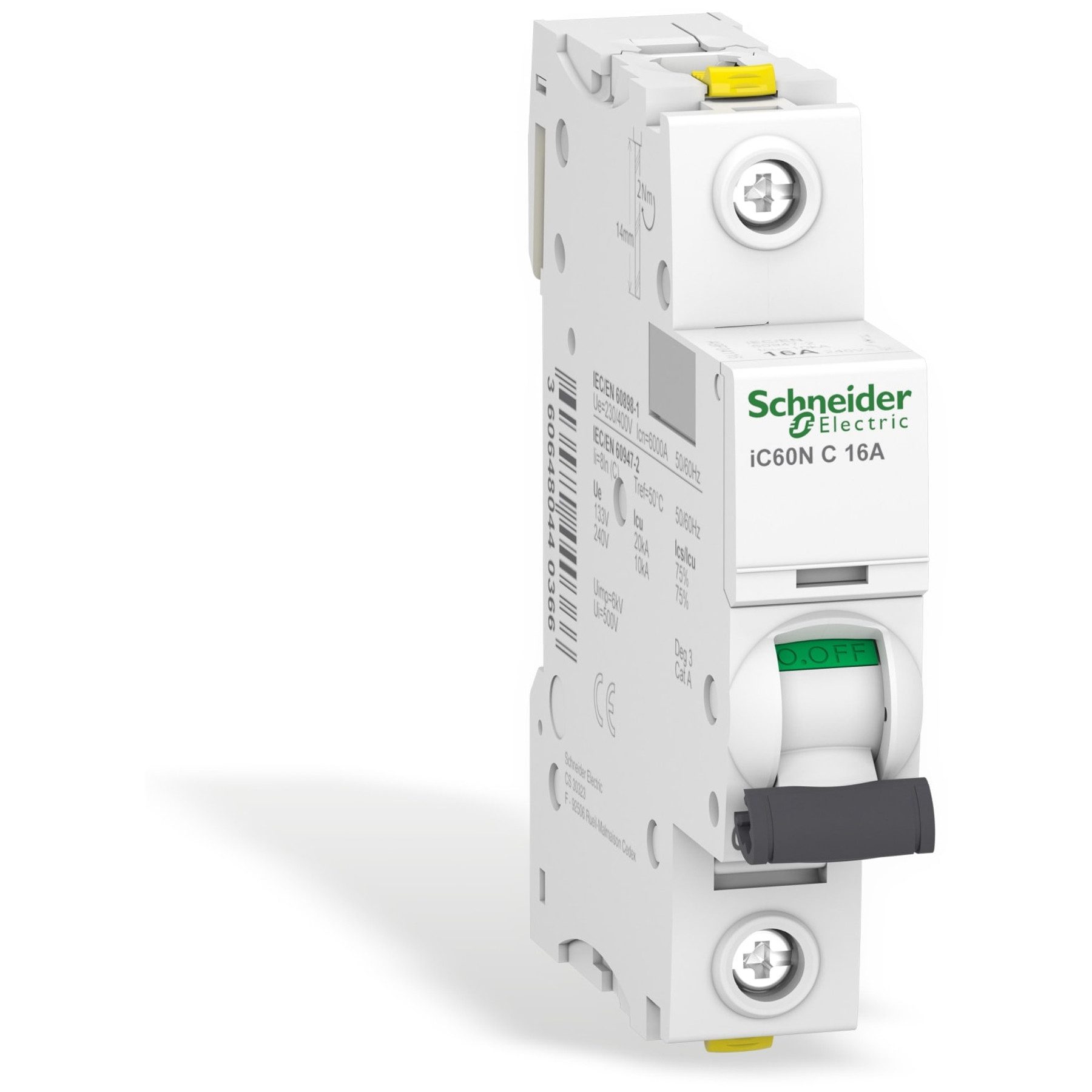 Schneider Electric Schalter SCHNEIDER ELECTRIC Leitungsschutzschalter A9F04116, iC60N, C, 16A