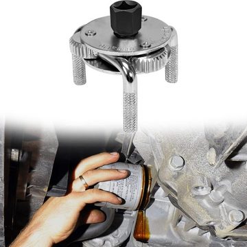 Retoo Montagewerkzeug Ölfilterschlüssel Ölfilter-Spinne Ölwechsel Schlüssel, (Set, Ölfilterschlüsse), 3 Stahlarme, Starke Konstruktion, Öffnet jeden Ölfilter