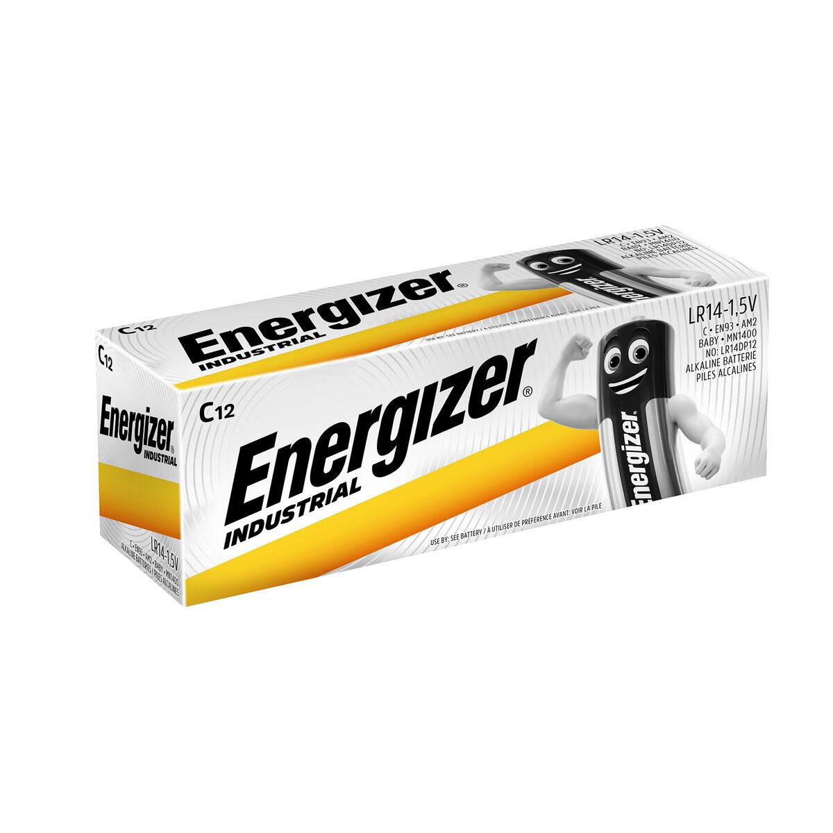 Energizer Batterie Baby EN 93 Industrial 1,5 Volt 12 Stück. Batterie