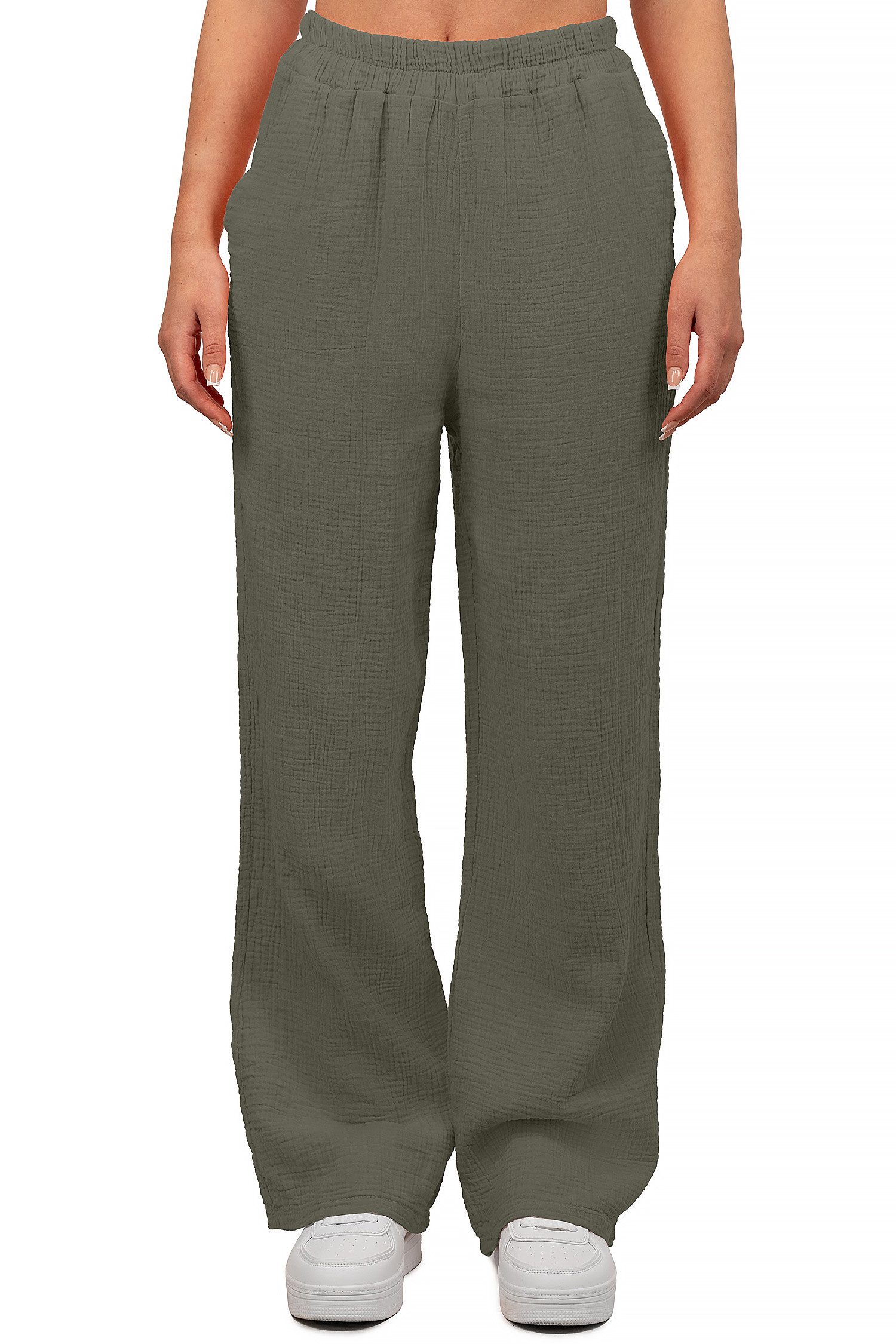 Reichstadt Stoffhose Damen Musselin Hose 25RSW082 günstig online kaufen