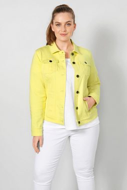 Janet & Joyce Jackenblazer Jeansjacke Straight Fit Colordenim Hemdkragen