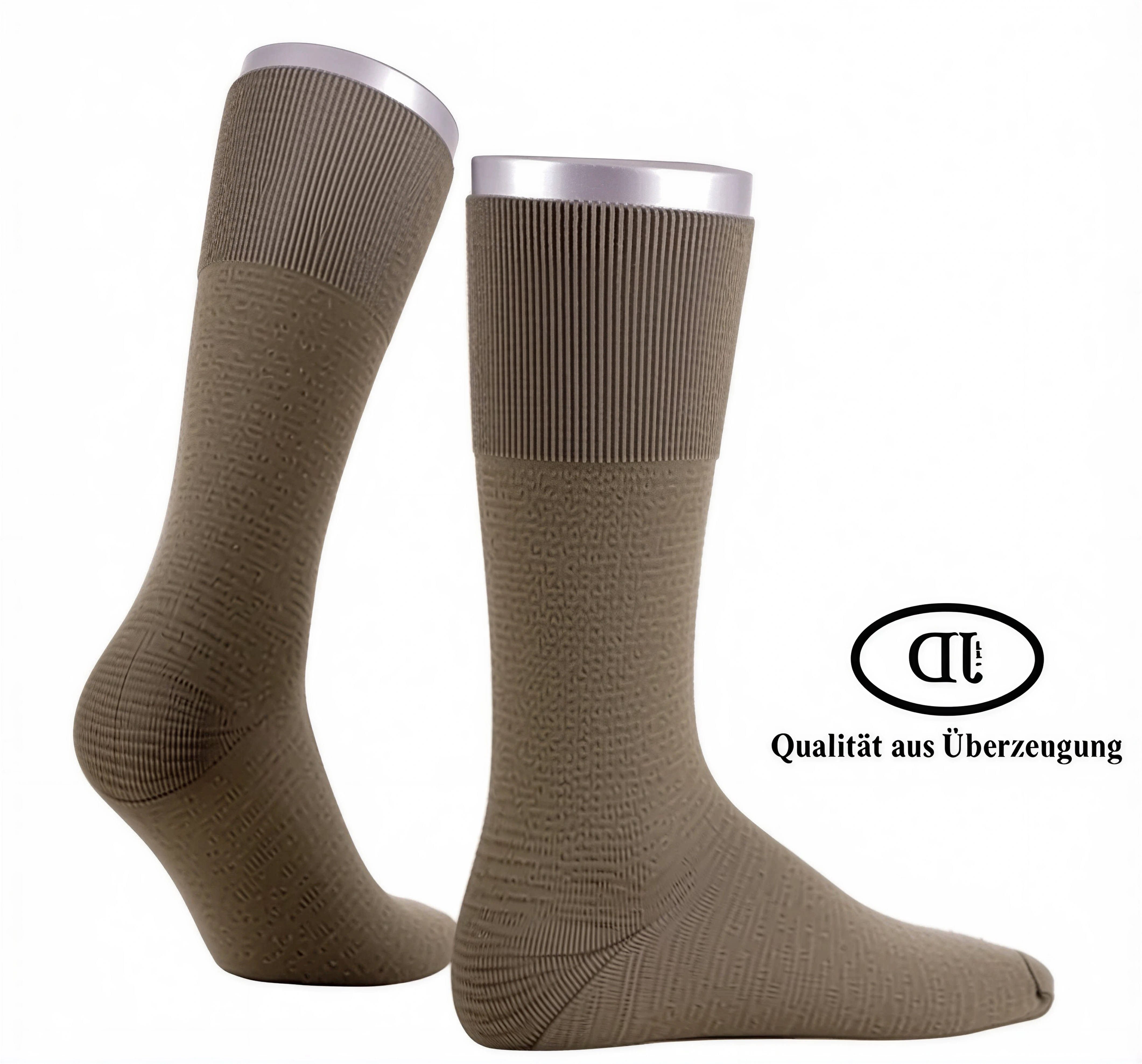 JD J. Dirks Basicsocken Unisex feine Jägersocke (Packung, 1-Paar, 1 Paar) aus hautfreundlicher Baumwolle