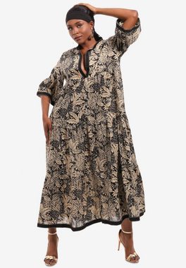 YC Fashion & Style Maxikleid Sommerkleid Boho Maxikleid Alloverdruck, Boho, Casual, Hippie, aus reiner Baumwolle, gemustert