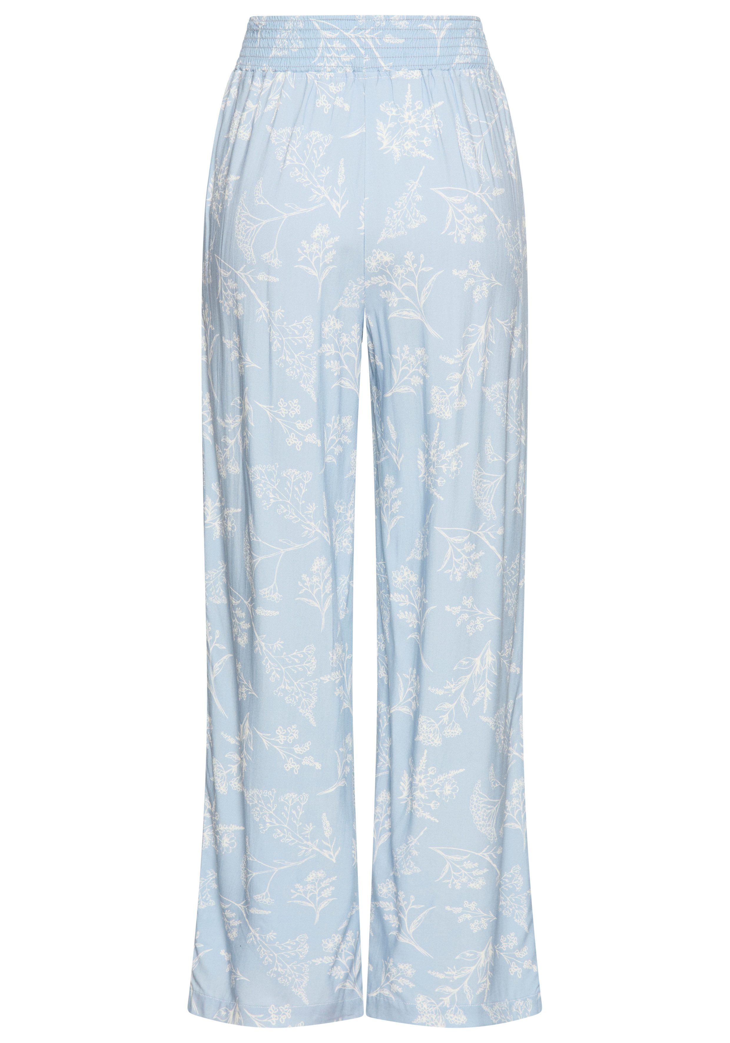LASCANA Pyjamahose (1-tlg) mit elastischem Bund in gesmokter Optik – Bild 4 von 5