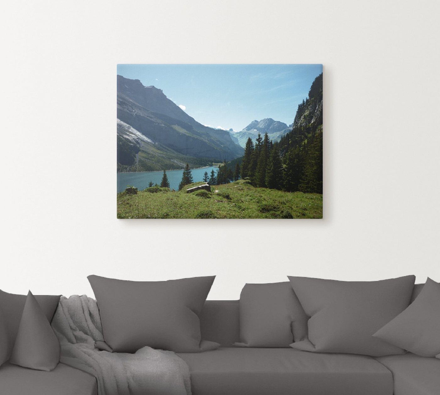 Artland Wandbild »Blick auf den Oeschinensee«, Berge (1 Stück), in vielen Größen & Produktarten - Alubild / Outdoorbild für den Außenbereich, Leinwandbild, Poster, Wandaufkleber / Wandtattoo auch für Badezimmer geeignet-kaufen