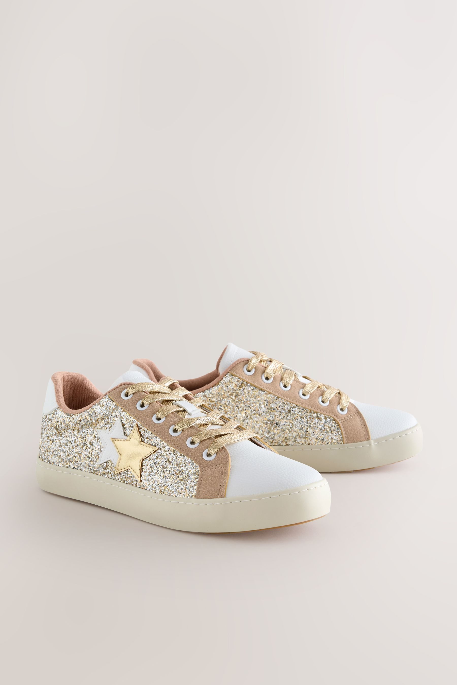 Next Forever Comfort® Baseball-Schnürsneaker, Glitzer Sneaker (1-tlg) günstig online kaufen