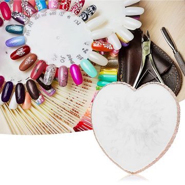 Scheiffy Nagellack-Set Nagelpalette, Nagelkunst-Palette, Farbmischung Pigment Platte, Nachahmung Achat Muster Design, Herz, Quadrat, Kreis