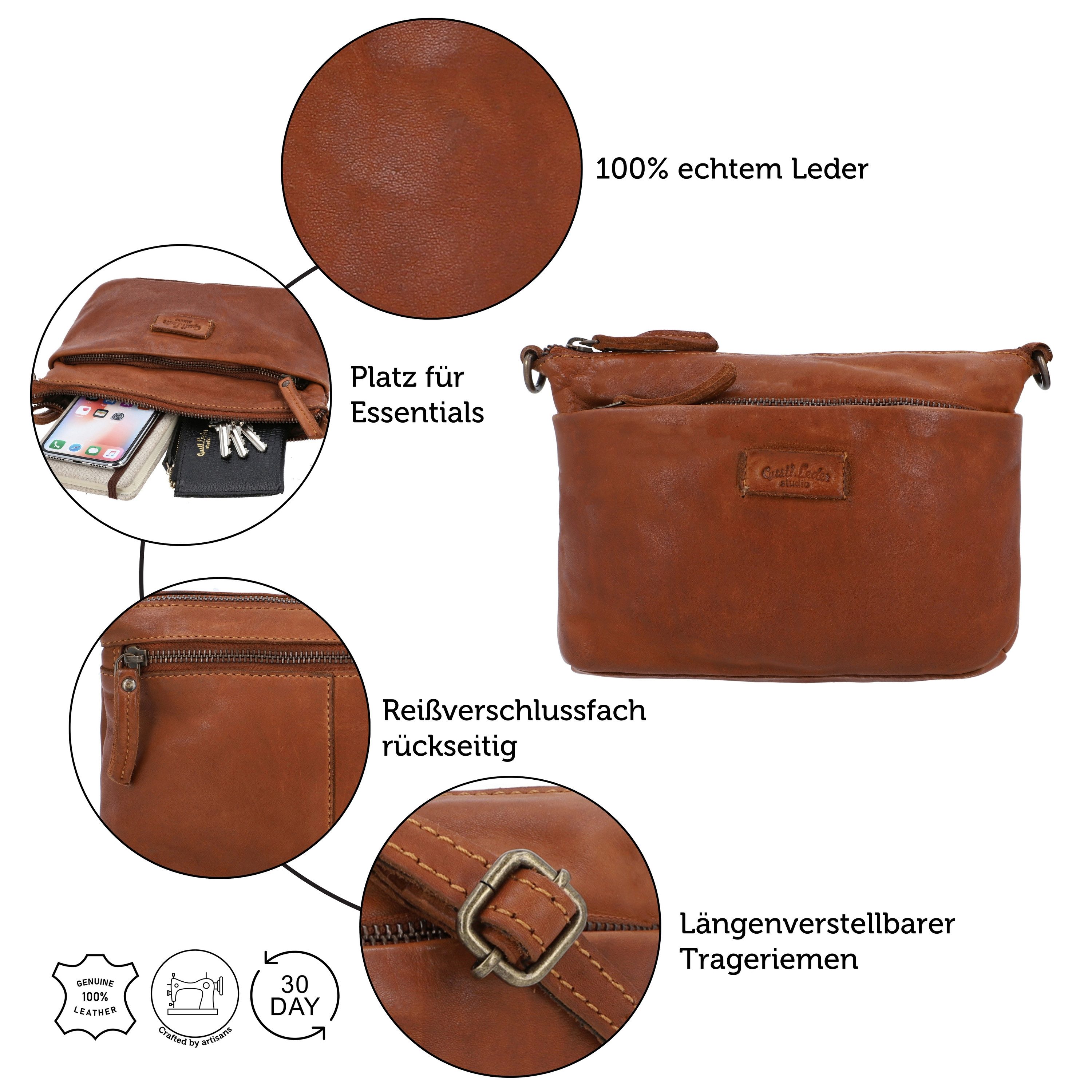 Gusti Leder Umhängetasche Gusti Leder Umhängetasche Veronika (1-tlg)