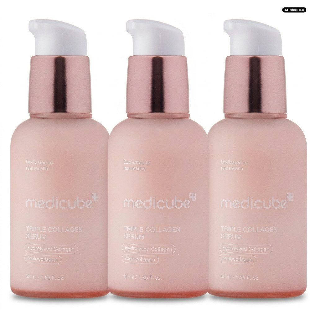 Medicube Gesichtsserum Medicube Triple Collagen Serum 3er Set, 1-tlg., Vorteilspack mit drei Gesichtsseren für die Pflegeroutine