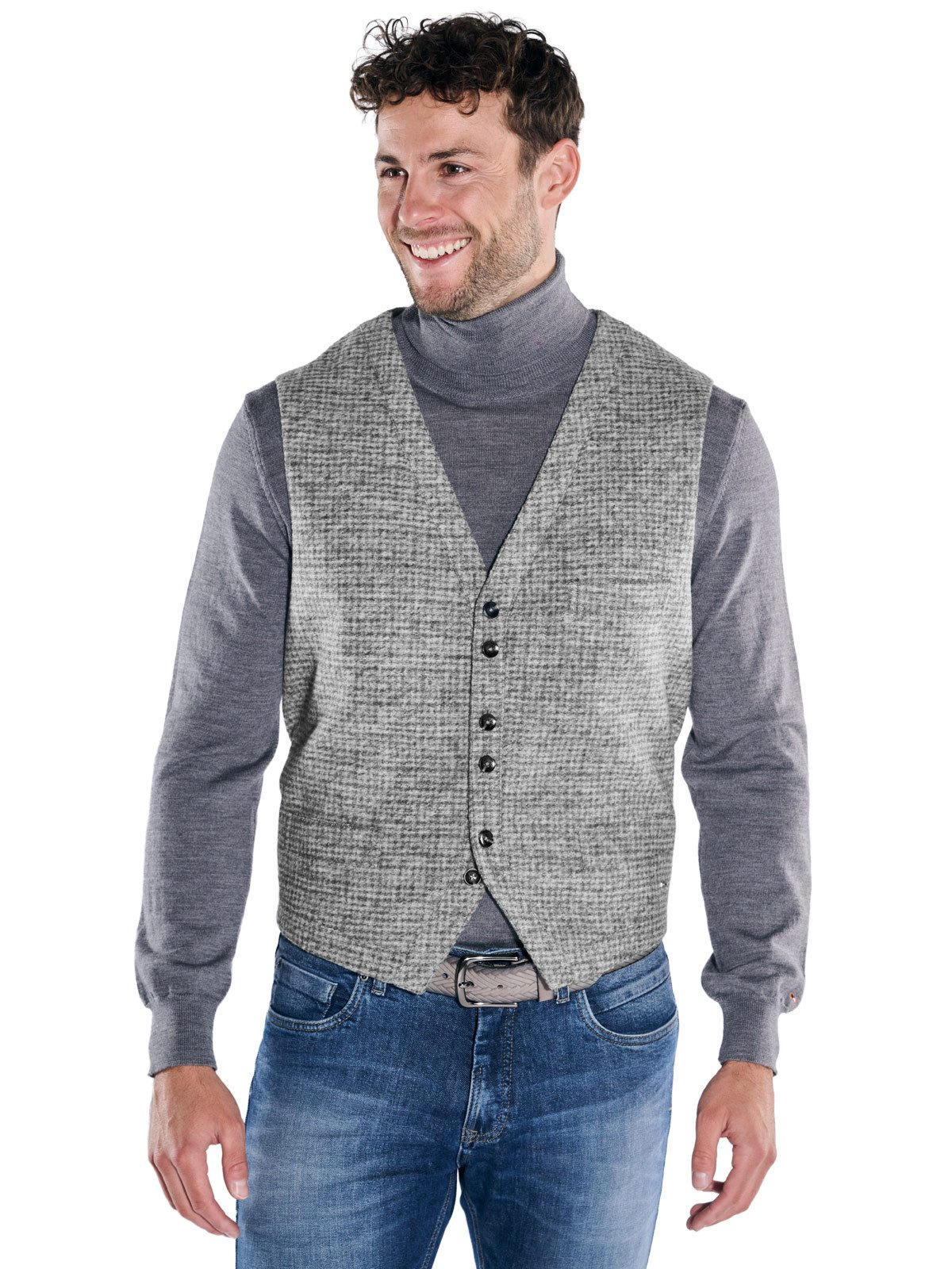 emilio adani Anzugweste Herren Sakkoweste, Silbergrau günstig online kaufen