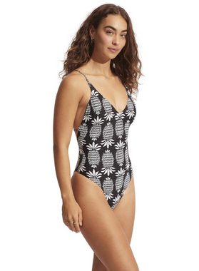 Seafolly Badeanzug Seafolly W Corsica V Neck One Piece Damen