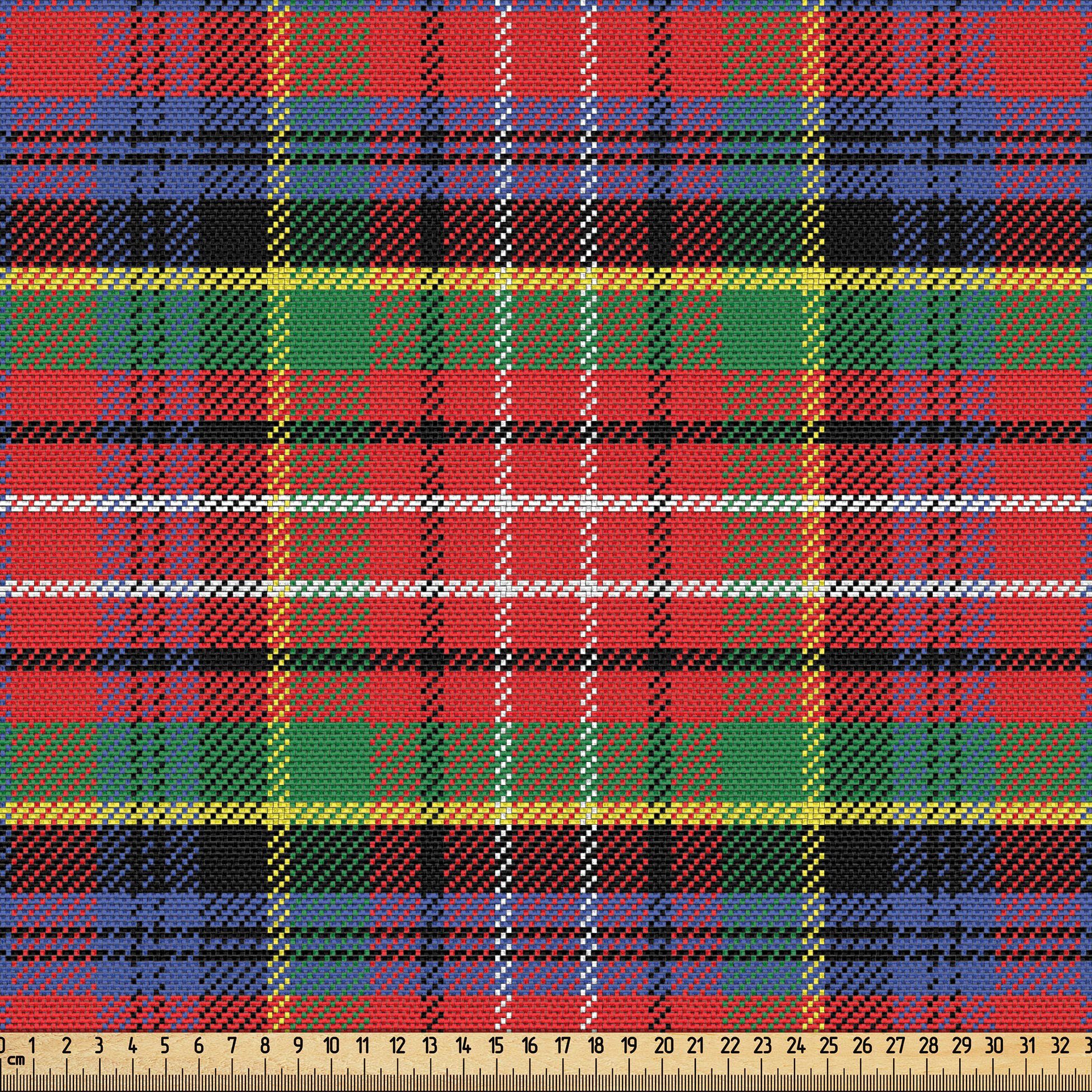 Abakuhaus Stoff Schön Gewebten Stoff für Polster und Wohnaccessoires, Plaid Caledonia schottischen Stil